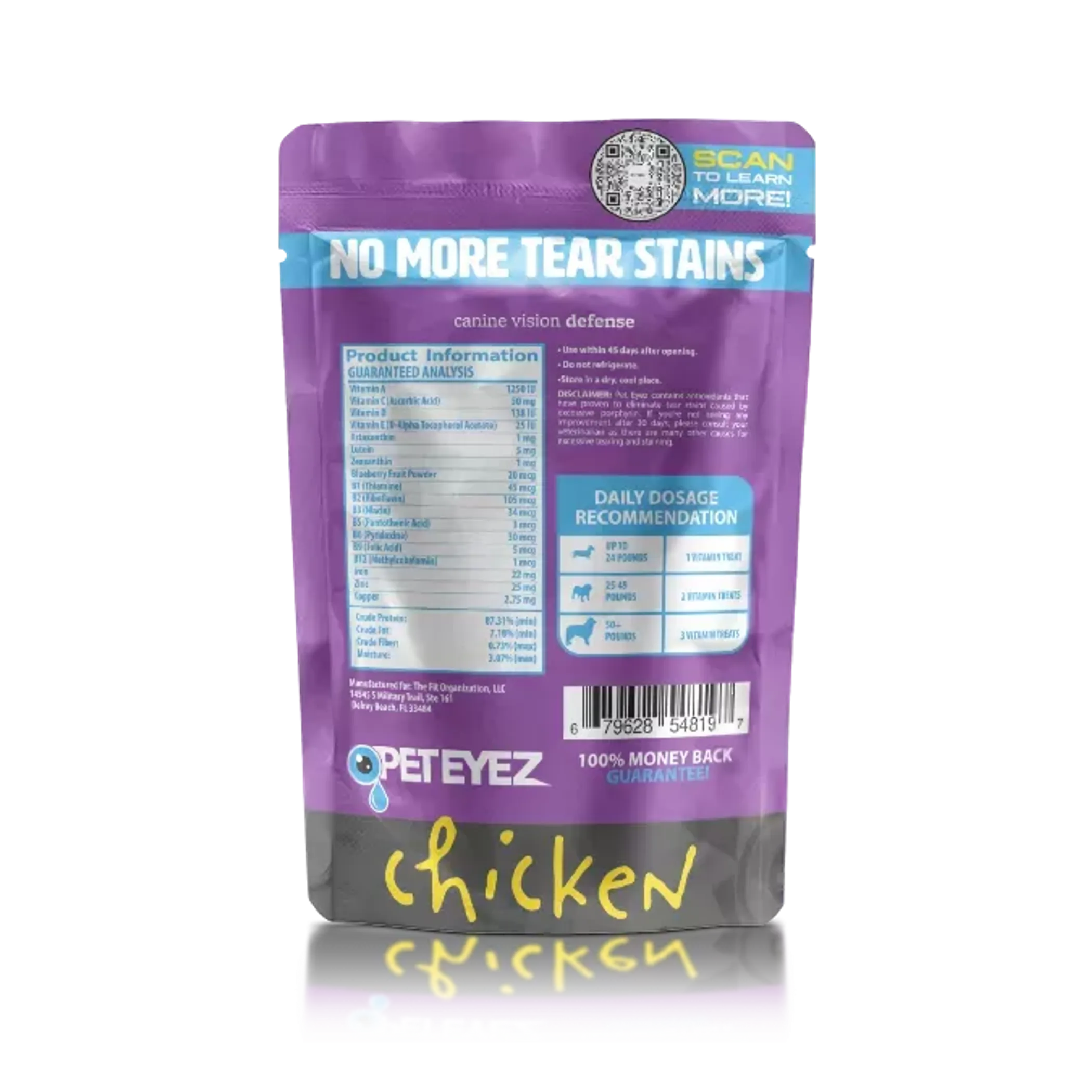 Pet Eyez Vitamin Treats - Chicken - Image 2