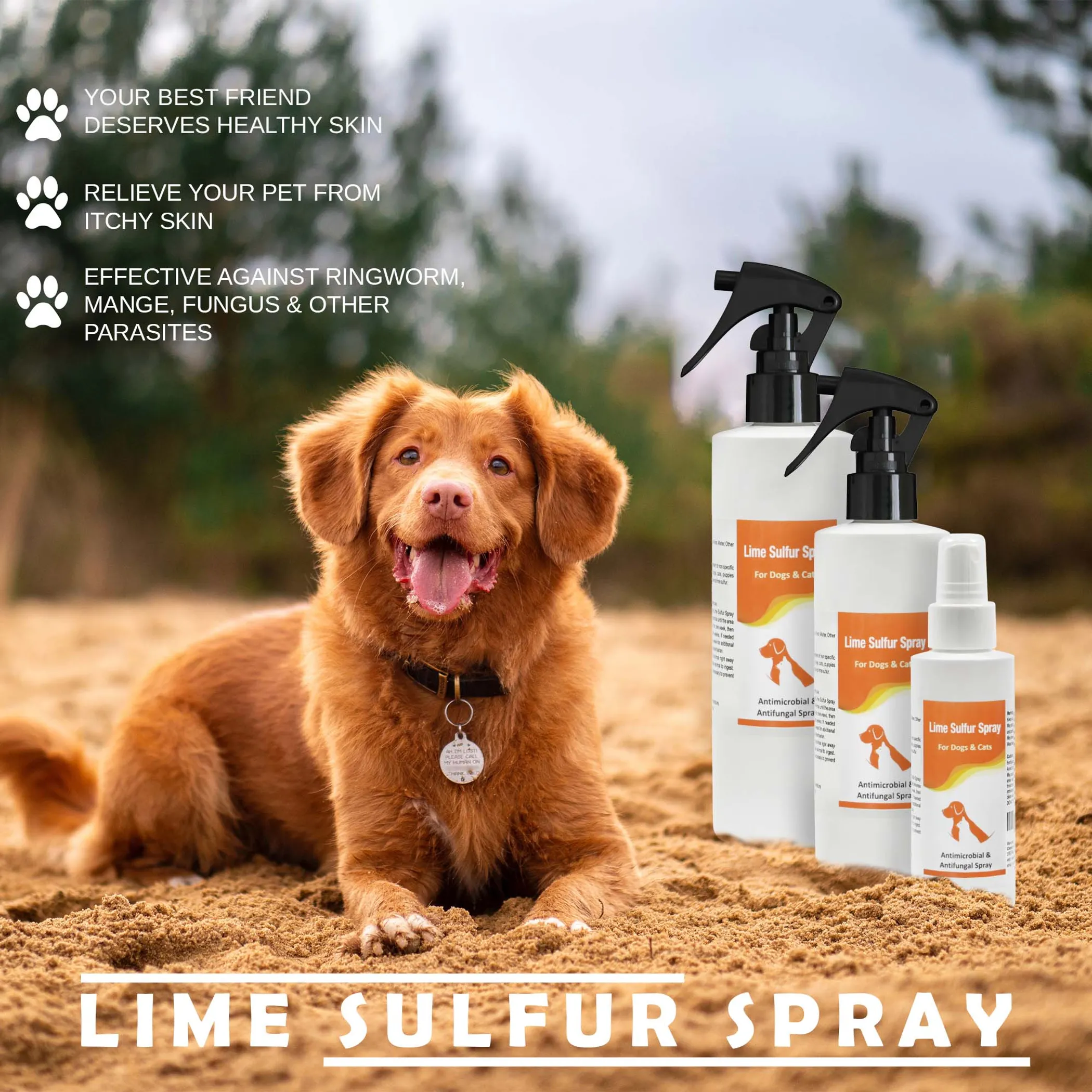 Classic's Lime Sulfur Spray Pet Care for Dry and Itchy Skin - Image 2