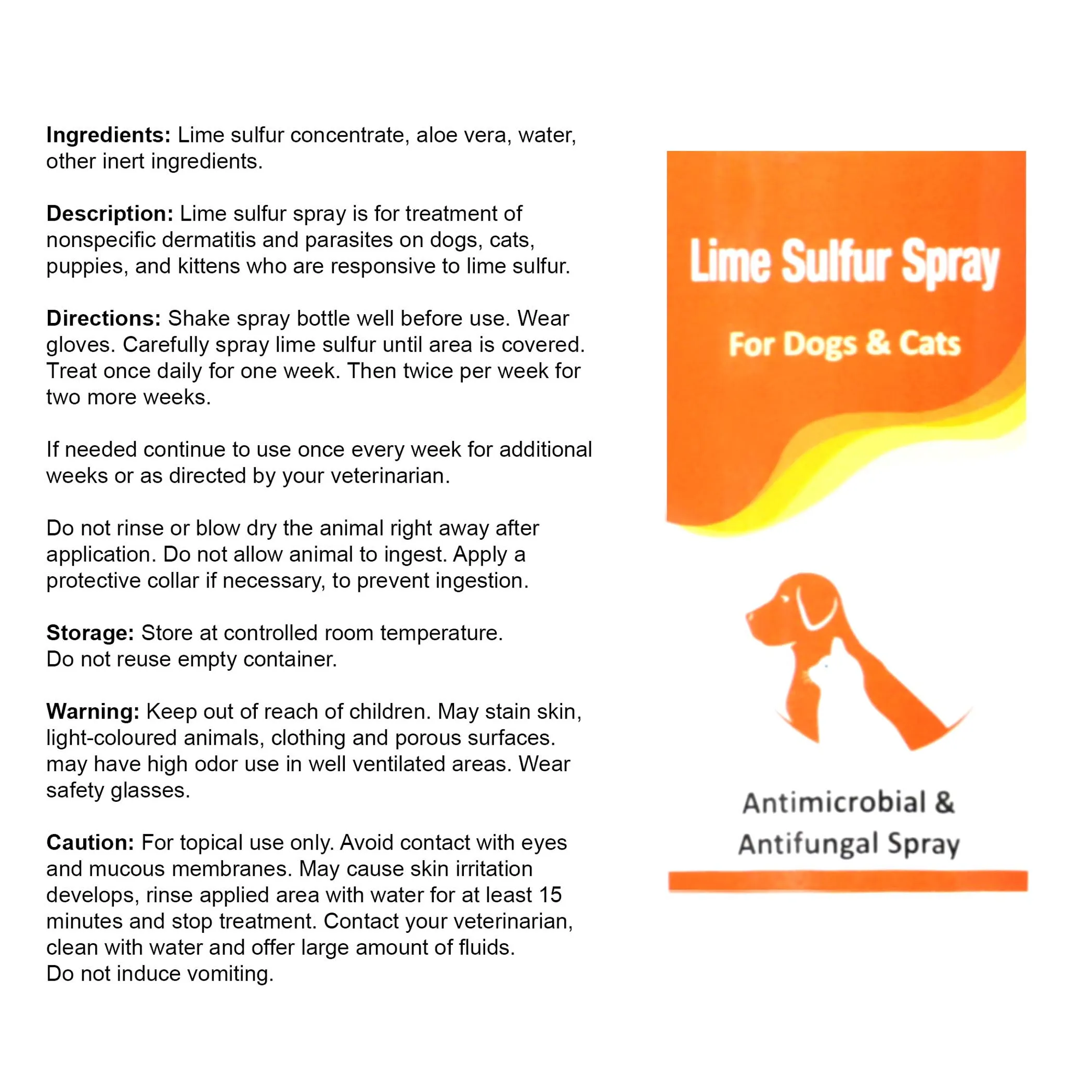 Classic's Lime Sulfur Spray Pet Care for Dry and Itchy Skin - Image 4