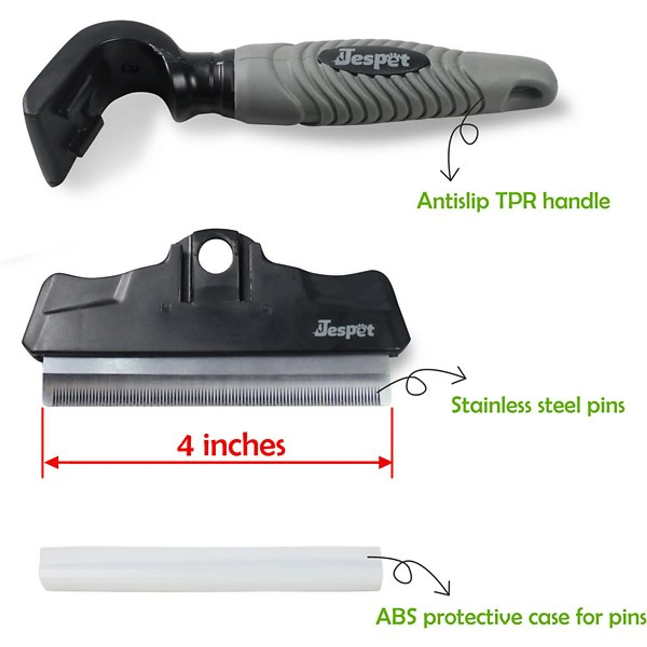 Jespet Deshedding Dog Brush - Image 2