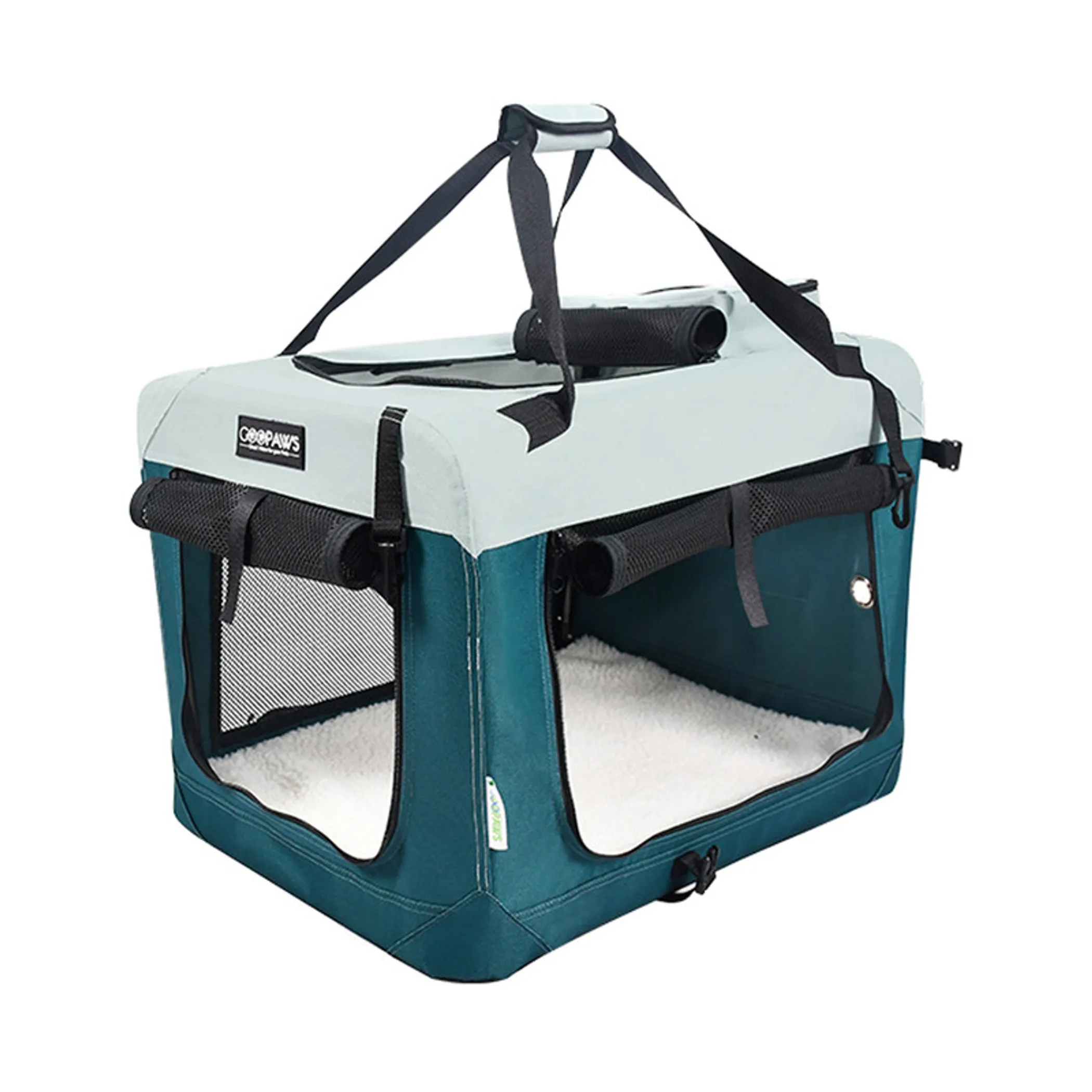 GOOPAWS 3-Door Collapsible Soft-Sided Dog & Cat Crate - Image 3