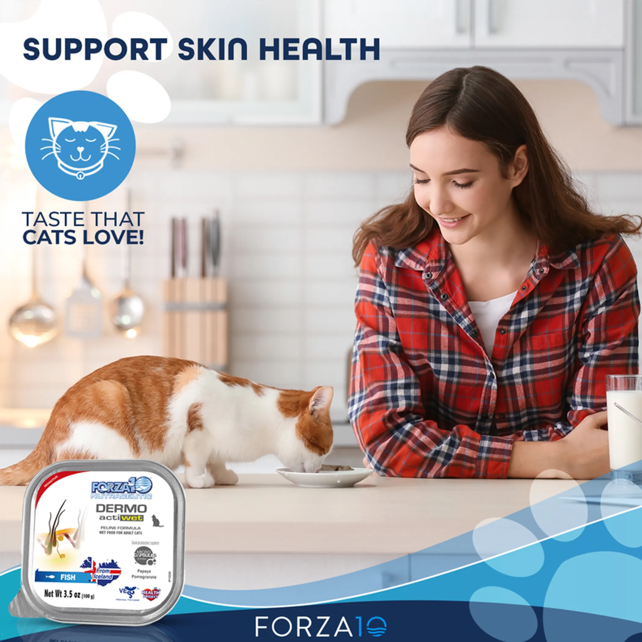Forza10 ActiWet Dermo Support Icelandic Fish Recipe Canned Cat Food - Image 2