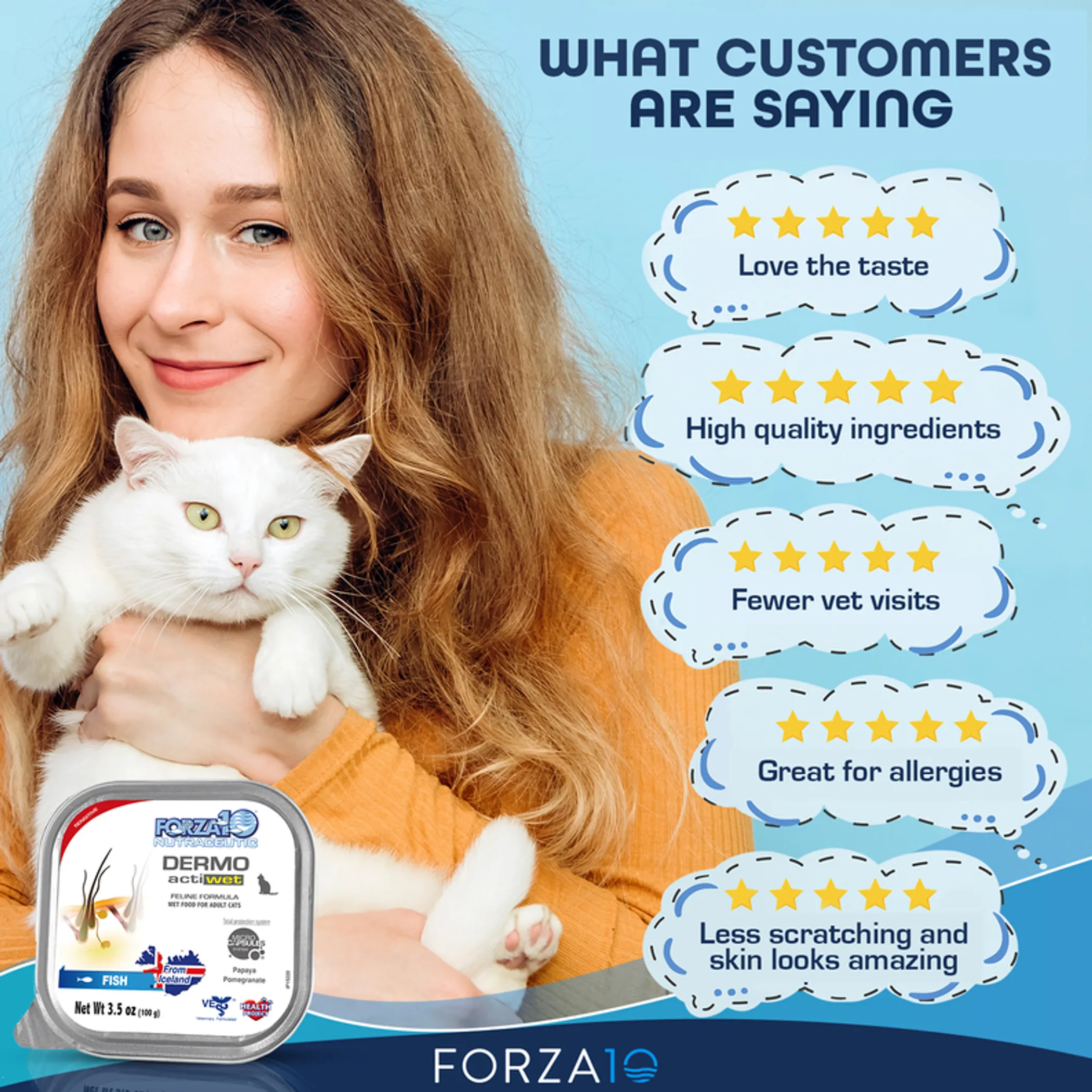 Forza10 ActiWet Dermo Support Icelandic Fish Recipe Canned Cat Food - Image 5