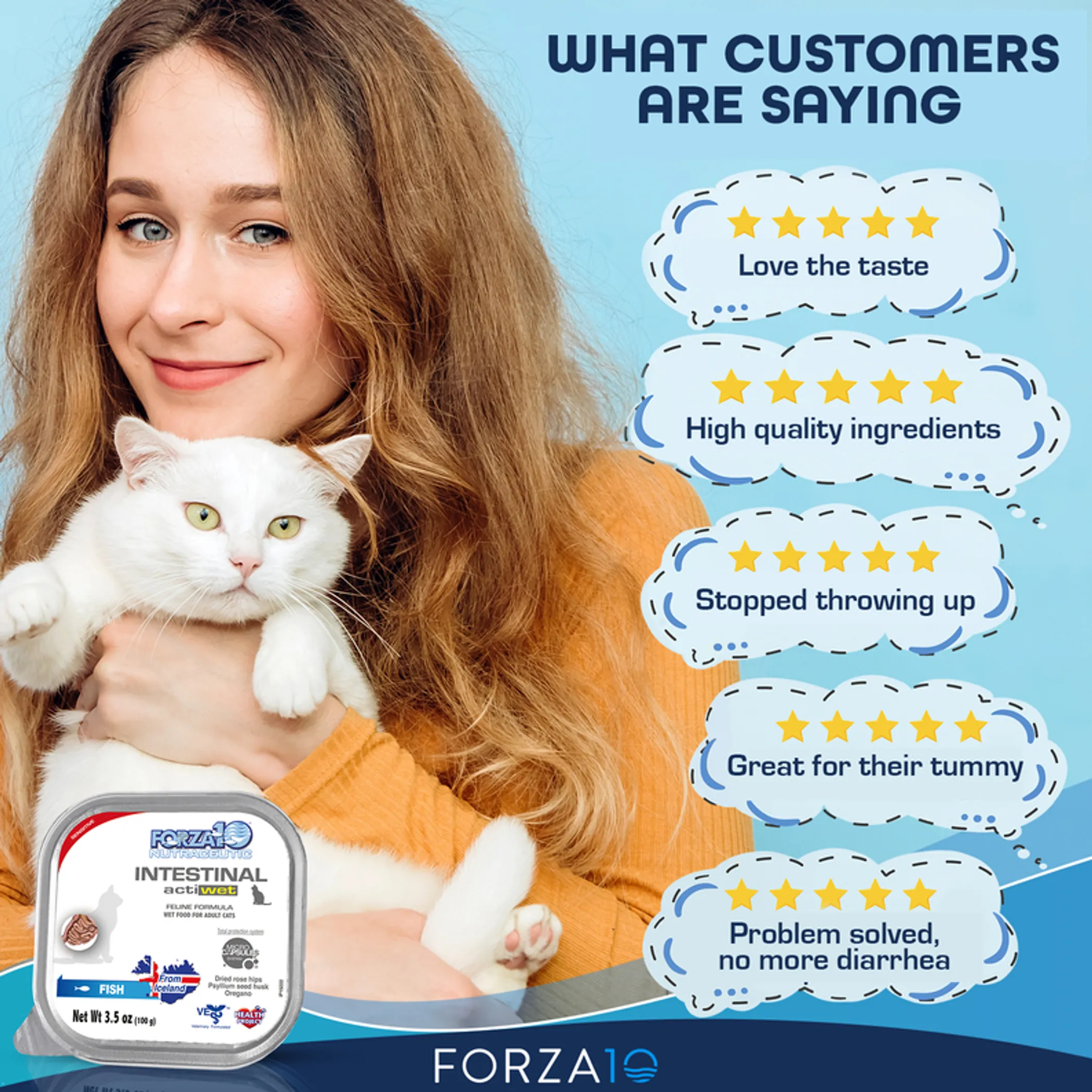 Forza10 Actiwet Intestinal Support Icelandic Fish Recipe Canned Cat Food - Image 5