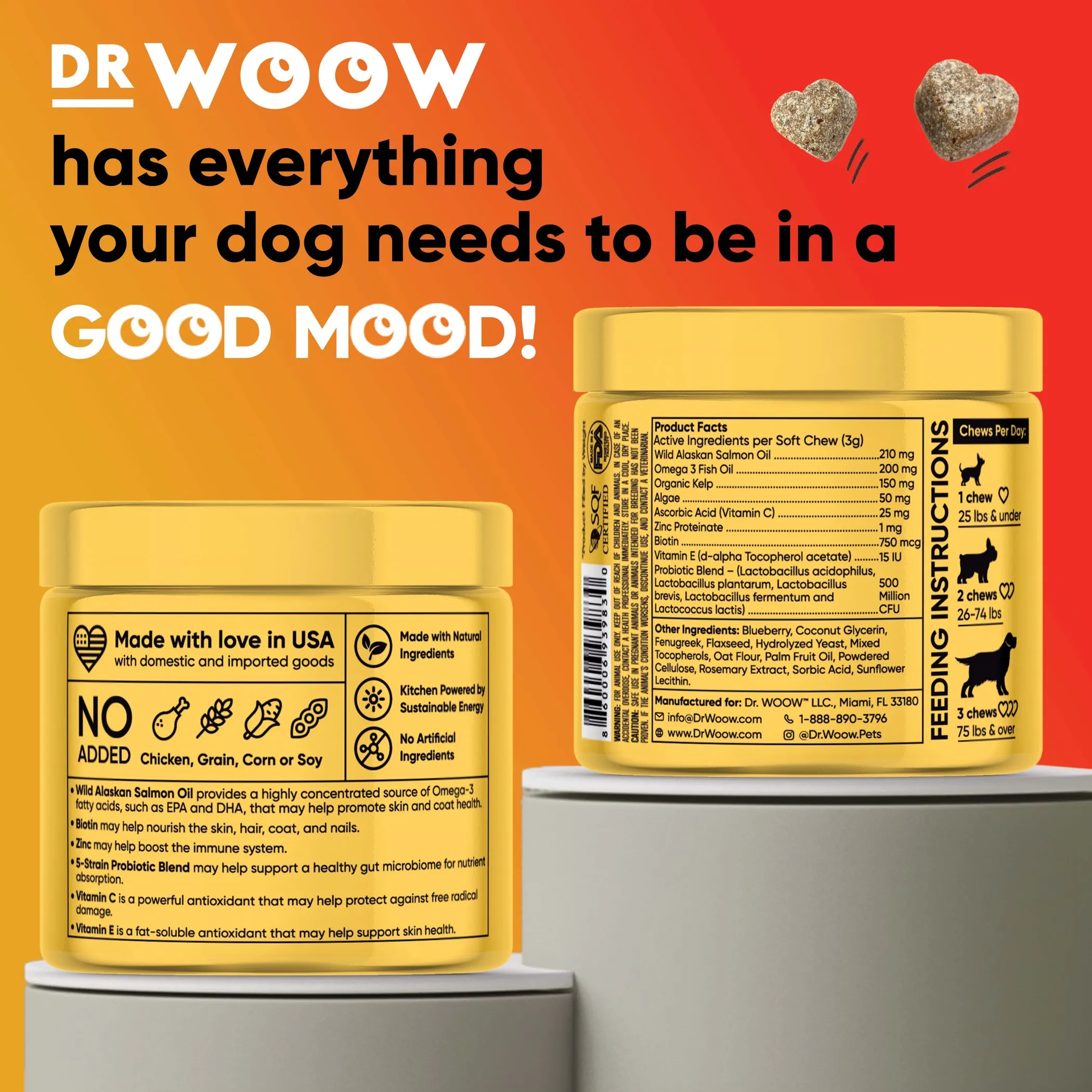 Dr Woow Skin and Coat Soft Chews - Image 5