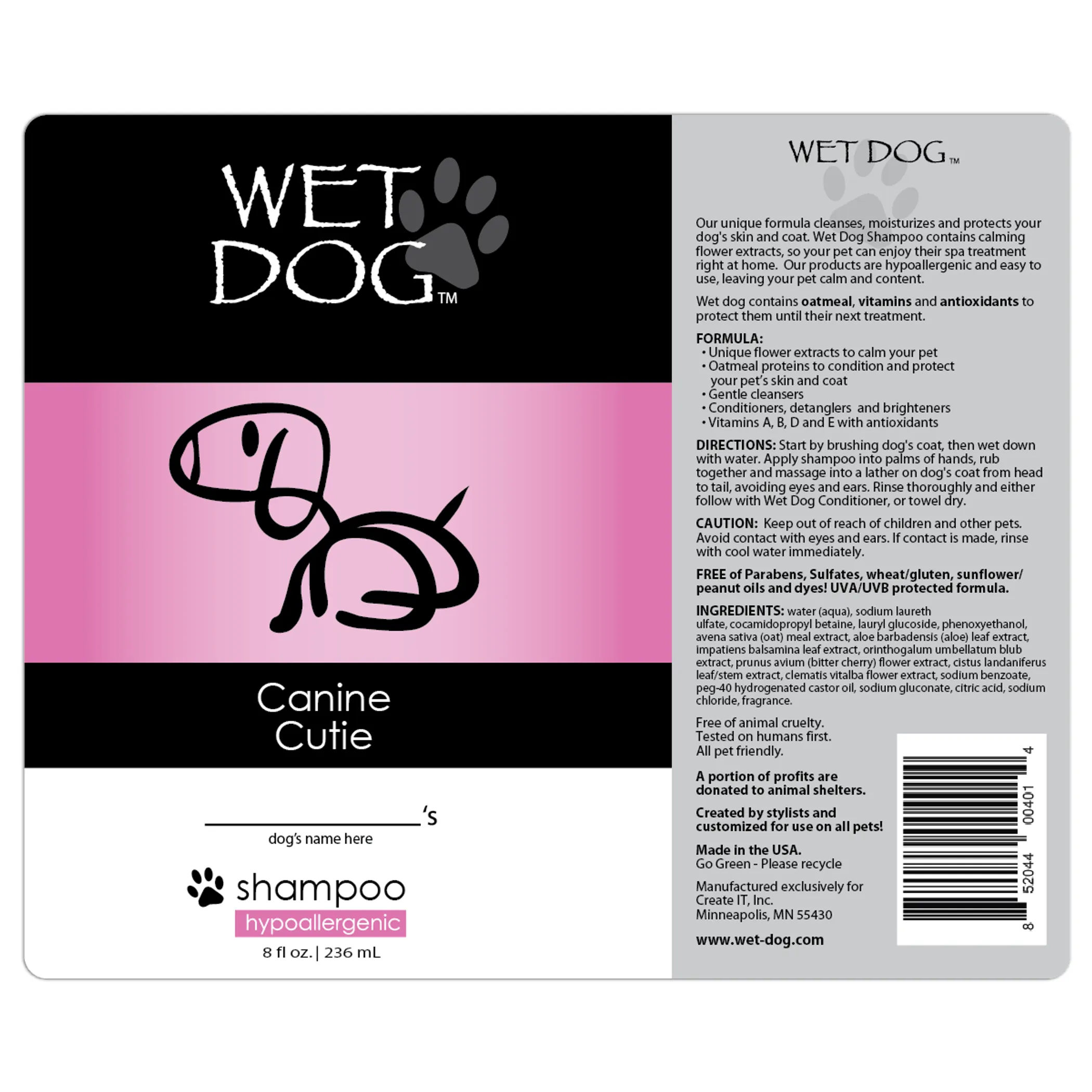 Wet Dog - Canine Cutie Calming Shampoo for Dogs - Image 2