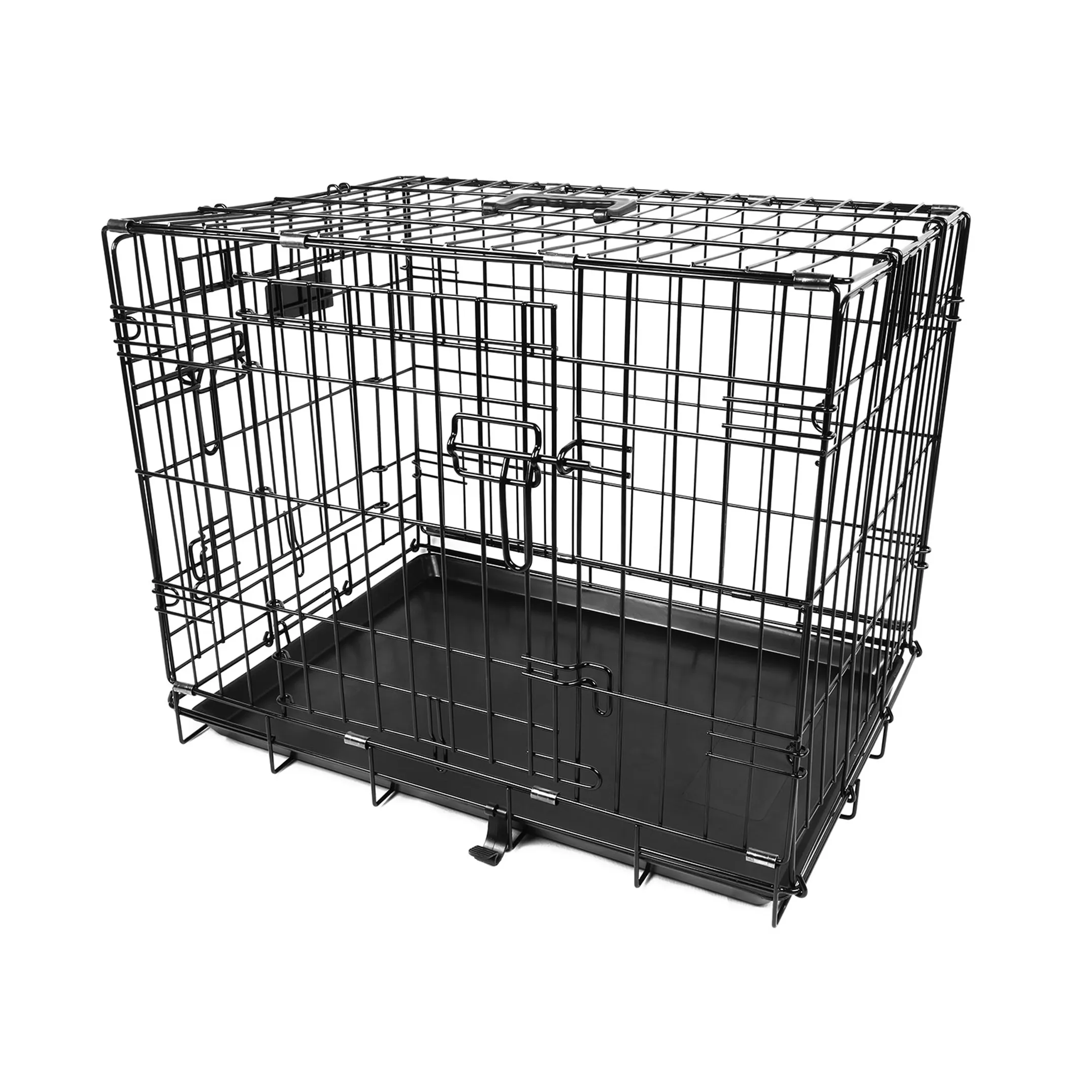 30inches Dogs Crate Folding Metal Pets - Image 2