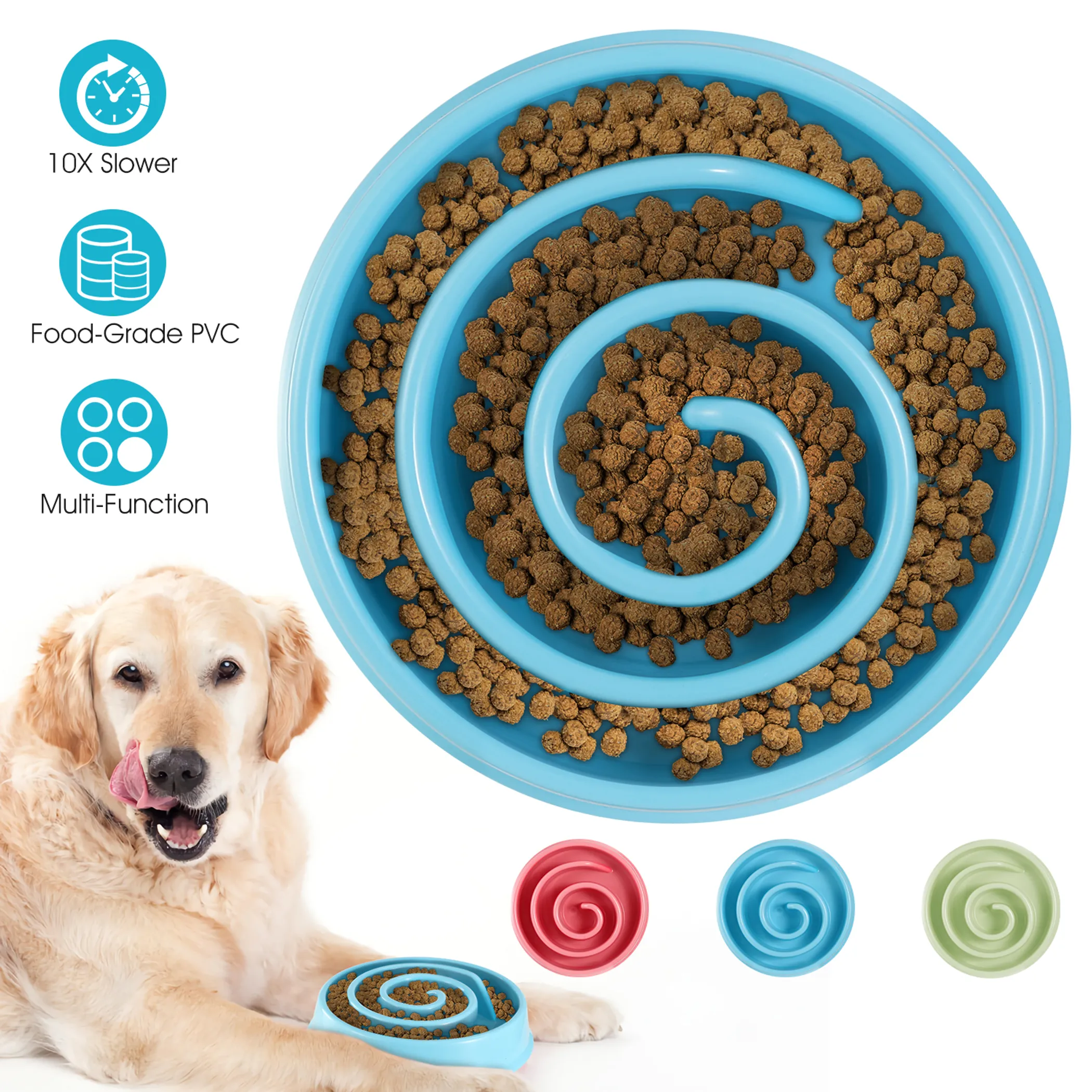 Slow Feeder Healthy Dog Bowl Happy Hunting Fun - Image 3