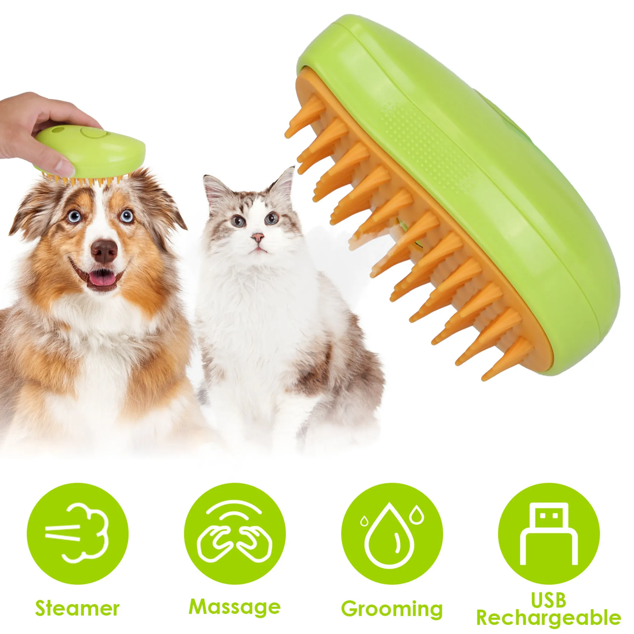 3 In 1 Cat Grooming Steam Brush Hair Brush - Image 3