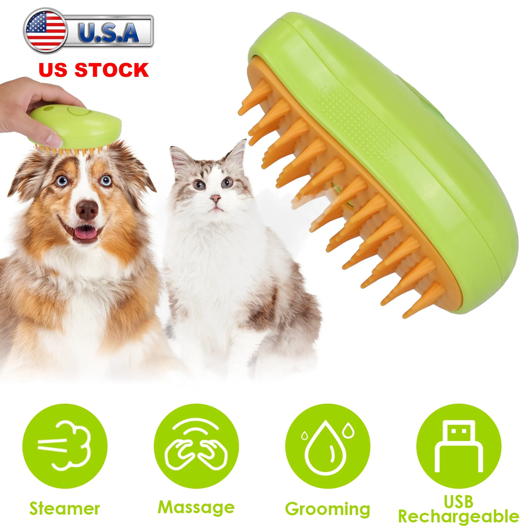 3 In 1 Cat Grooming Steam Brush Hair Brush - Image 4