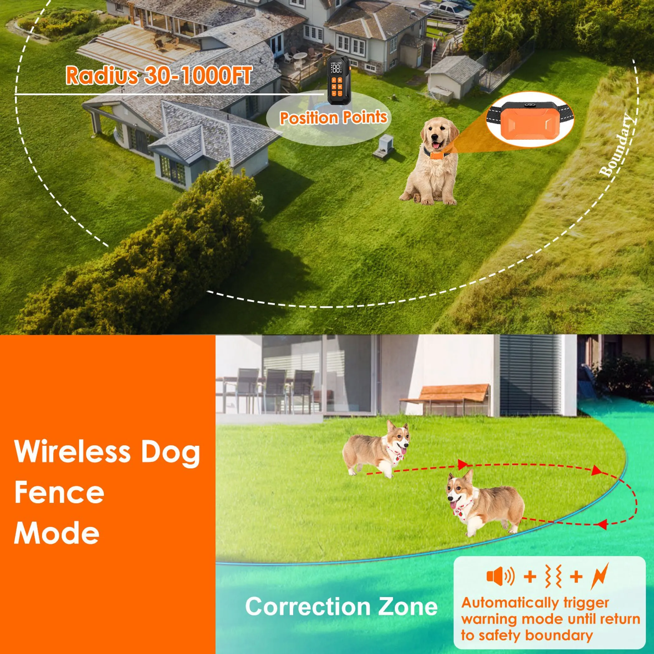 2 In 1 Wireless Electric Dog Fence - Image 4