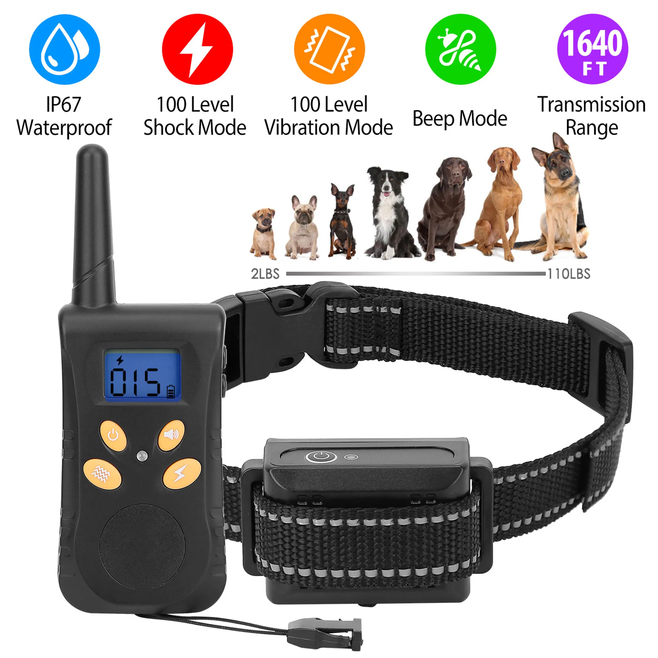 Dog Training Collar IPX7 Waterproof Pet Beep - Image 3