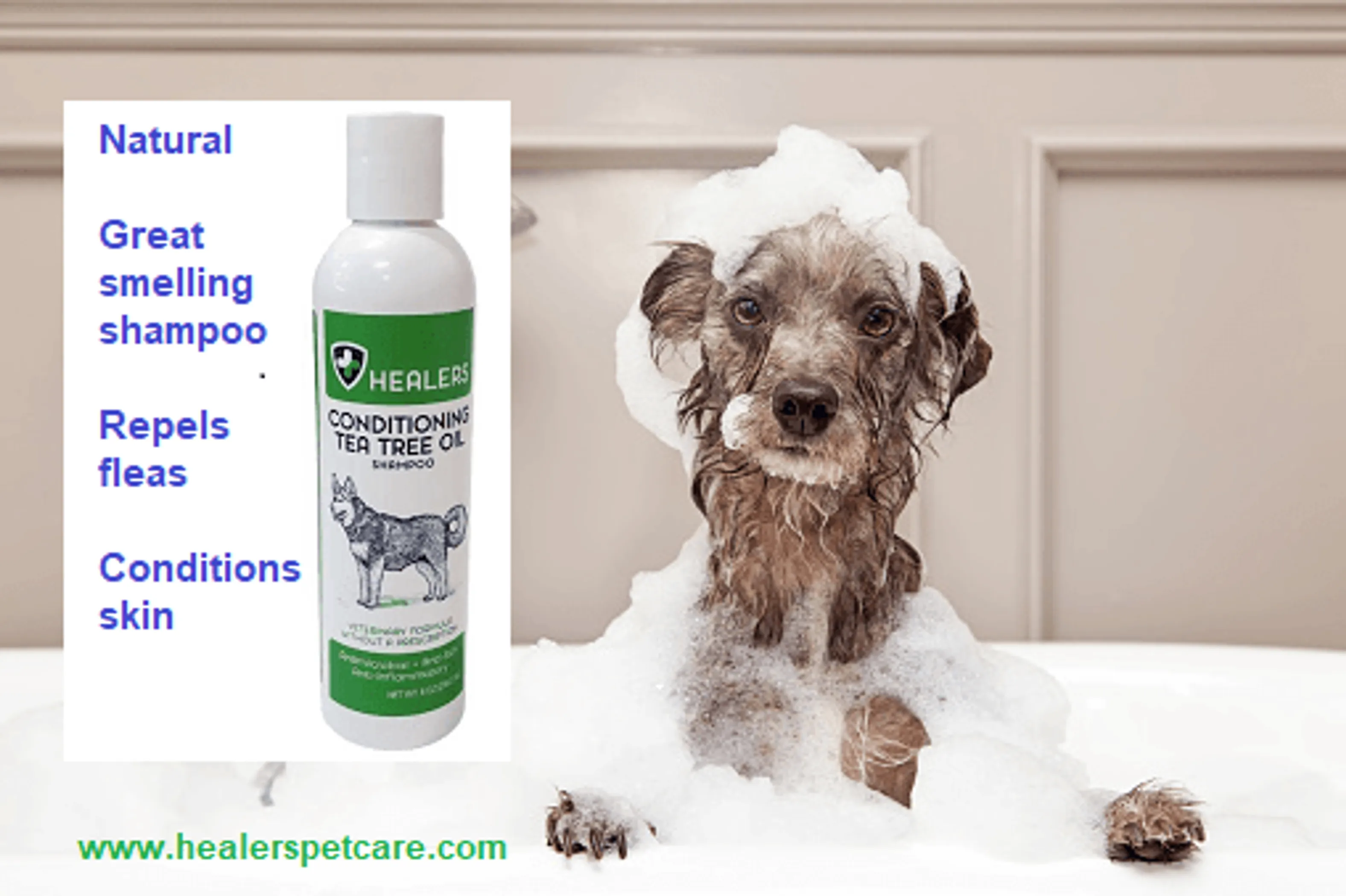 Healers Tea Tree Oil Conditioning Shampoo for Pets (8oz) - Image 5