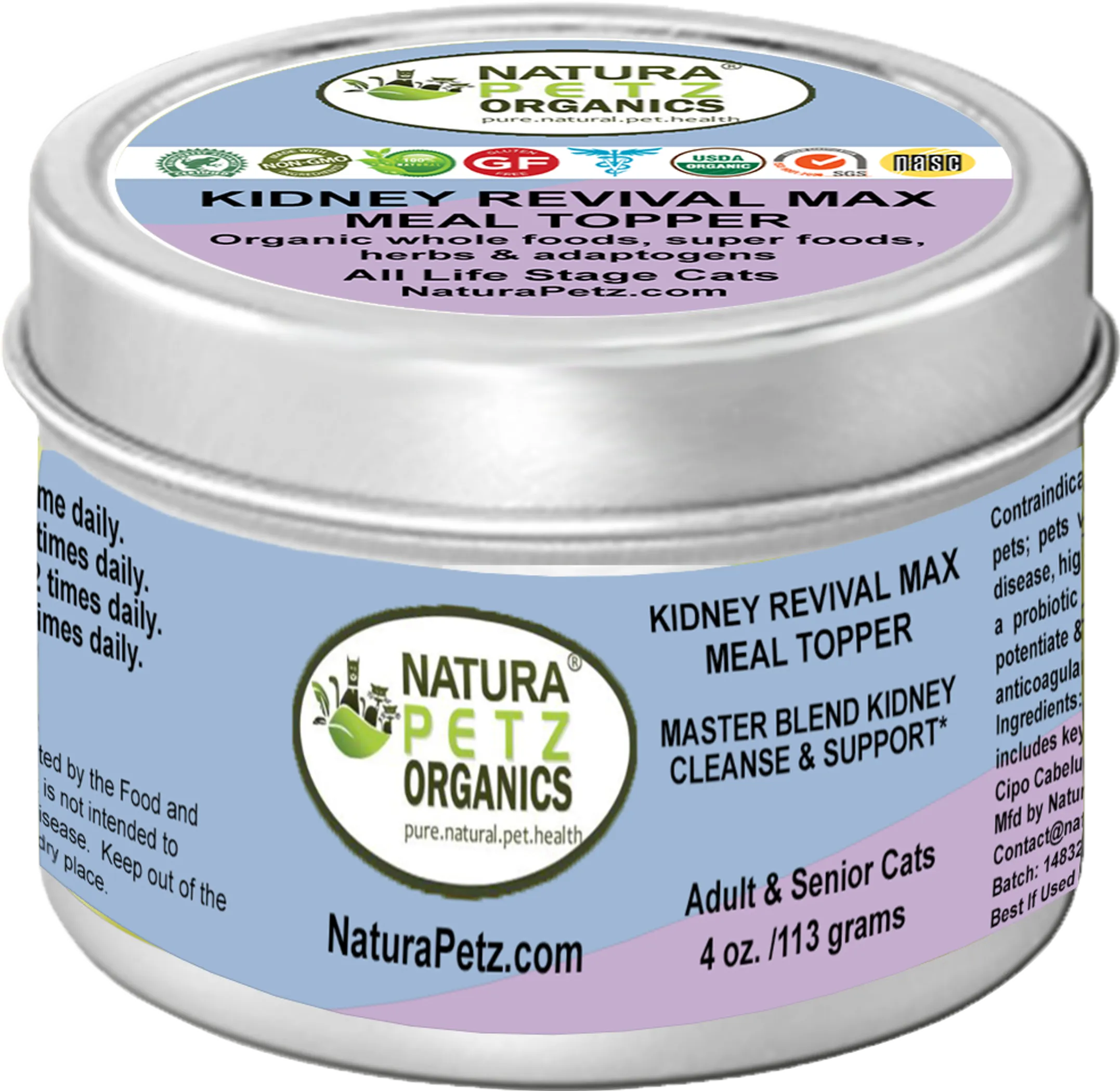 Kidney Revival Max Meal Topper* Master Blend Kidney Cleanse & Support* Adult And Senior Dogs & Cats* - Image 2