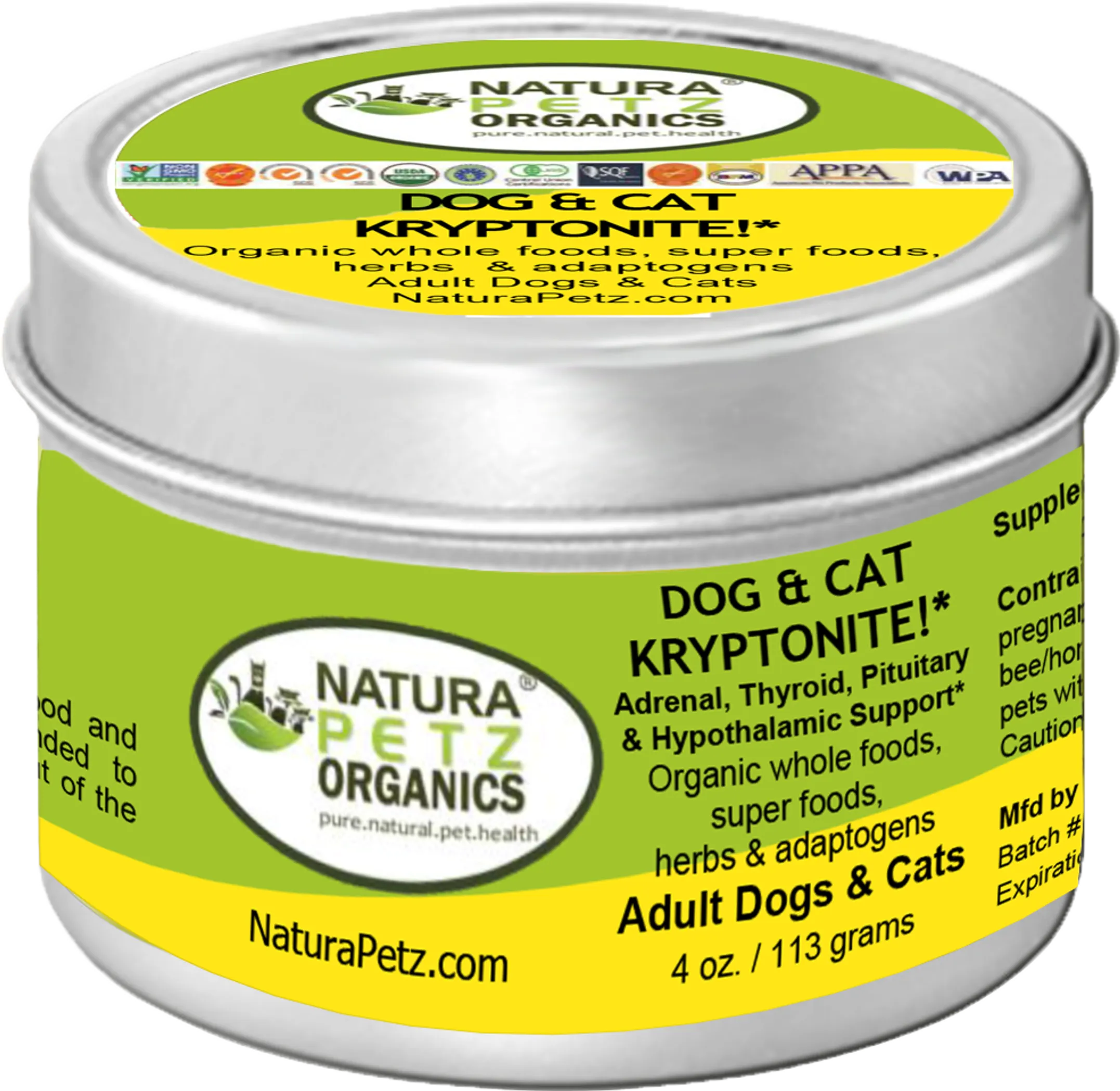 Dog And Cat Kryptonite Meal Topper - Adrenal, Thyroid, Pituitary & Hypothalamic Support* - Image 3