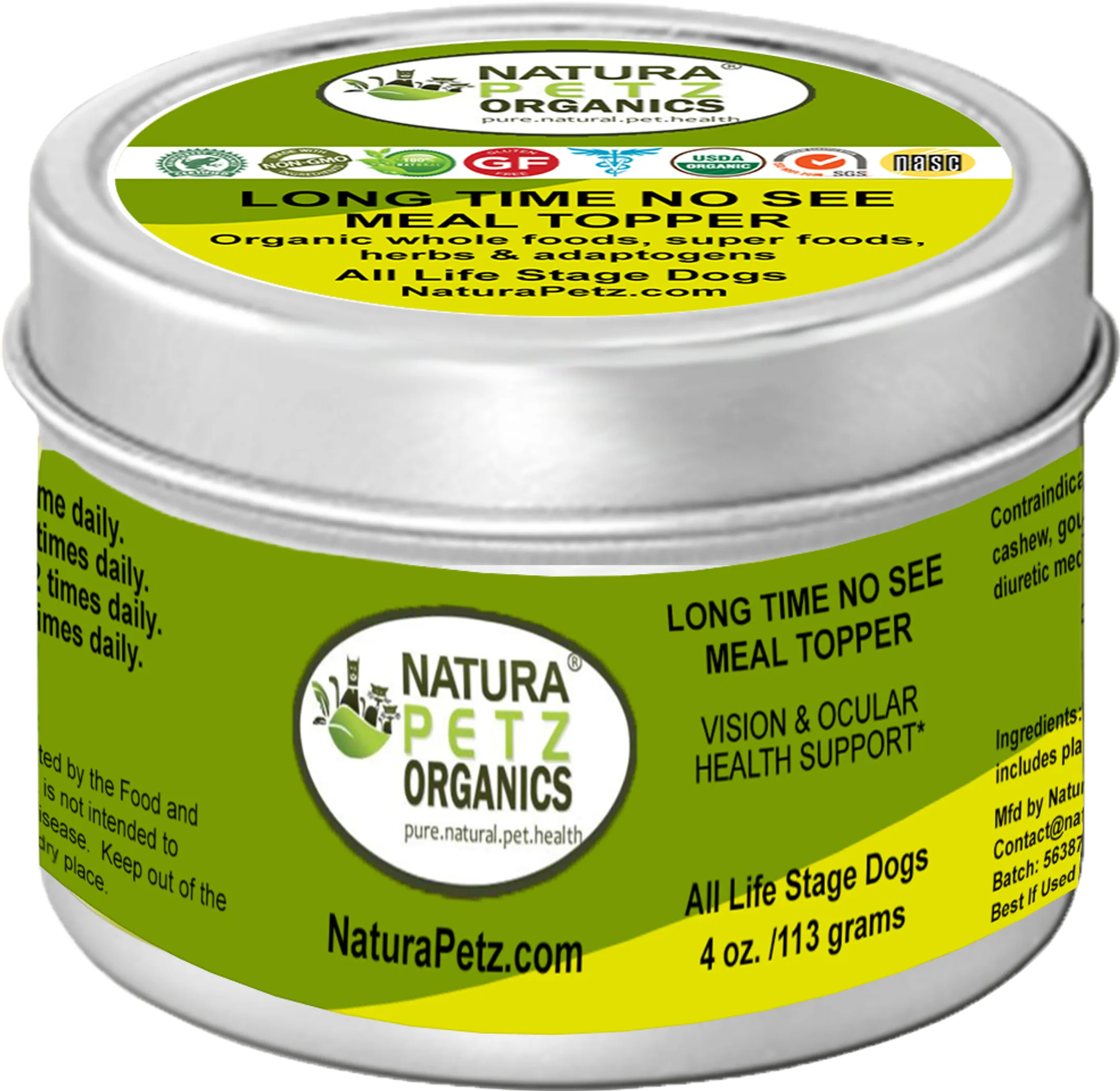 Long Time No See Meal Topper* Vision & Ocular Health Support* In Dogs And Cats*