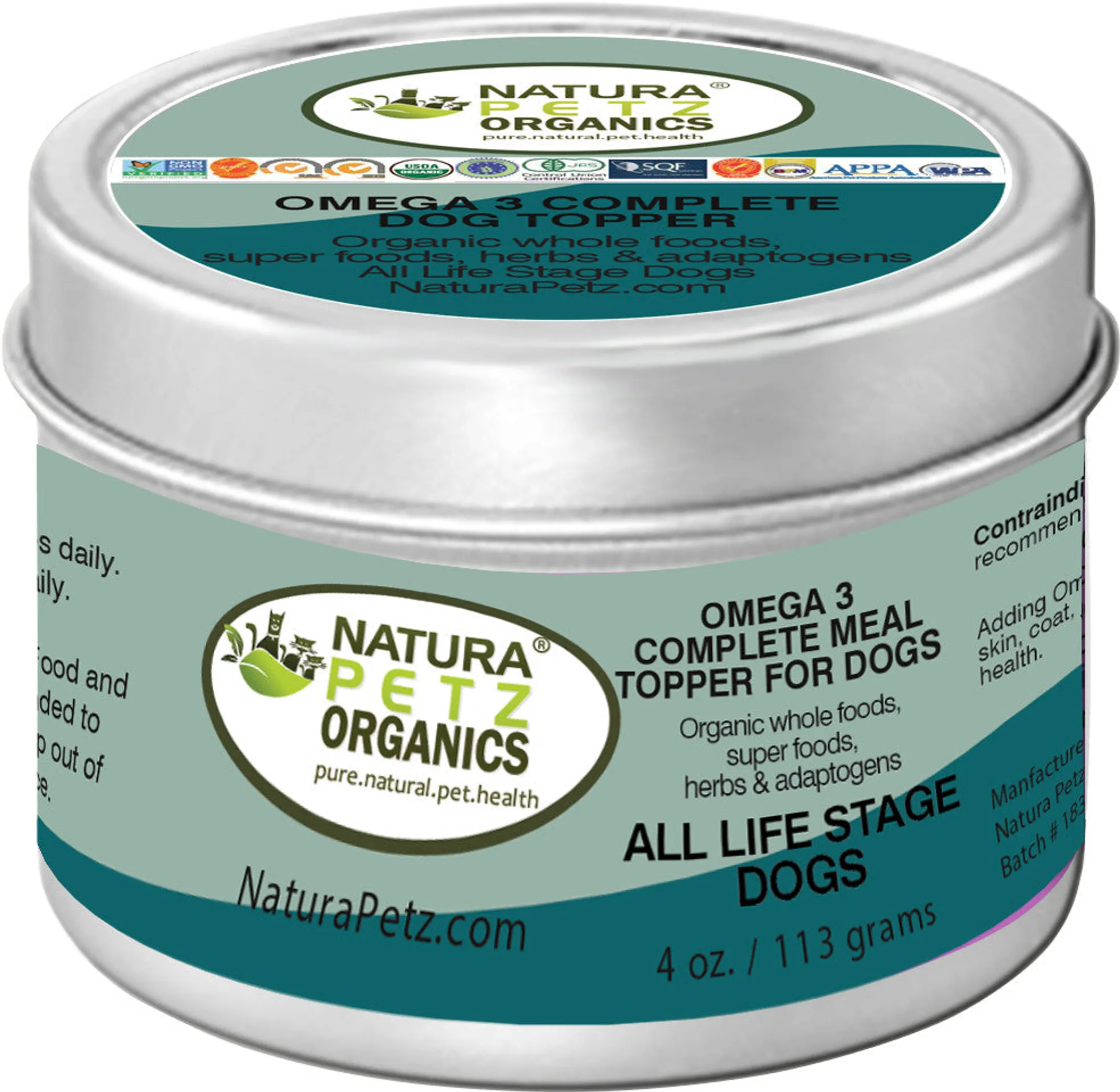 Omega 3 & 6 Complete Meal Topper For Dogs & Cats* - Nutritional Omega 3 Meal Topper For Dogs & Cats* - Image 3