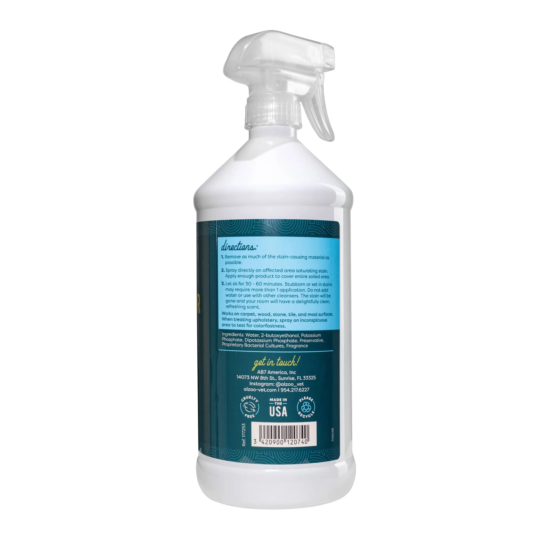 ALZOO Enzyme Stain & Odor Remover Citrus Vanilla, 16oz - Image 3