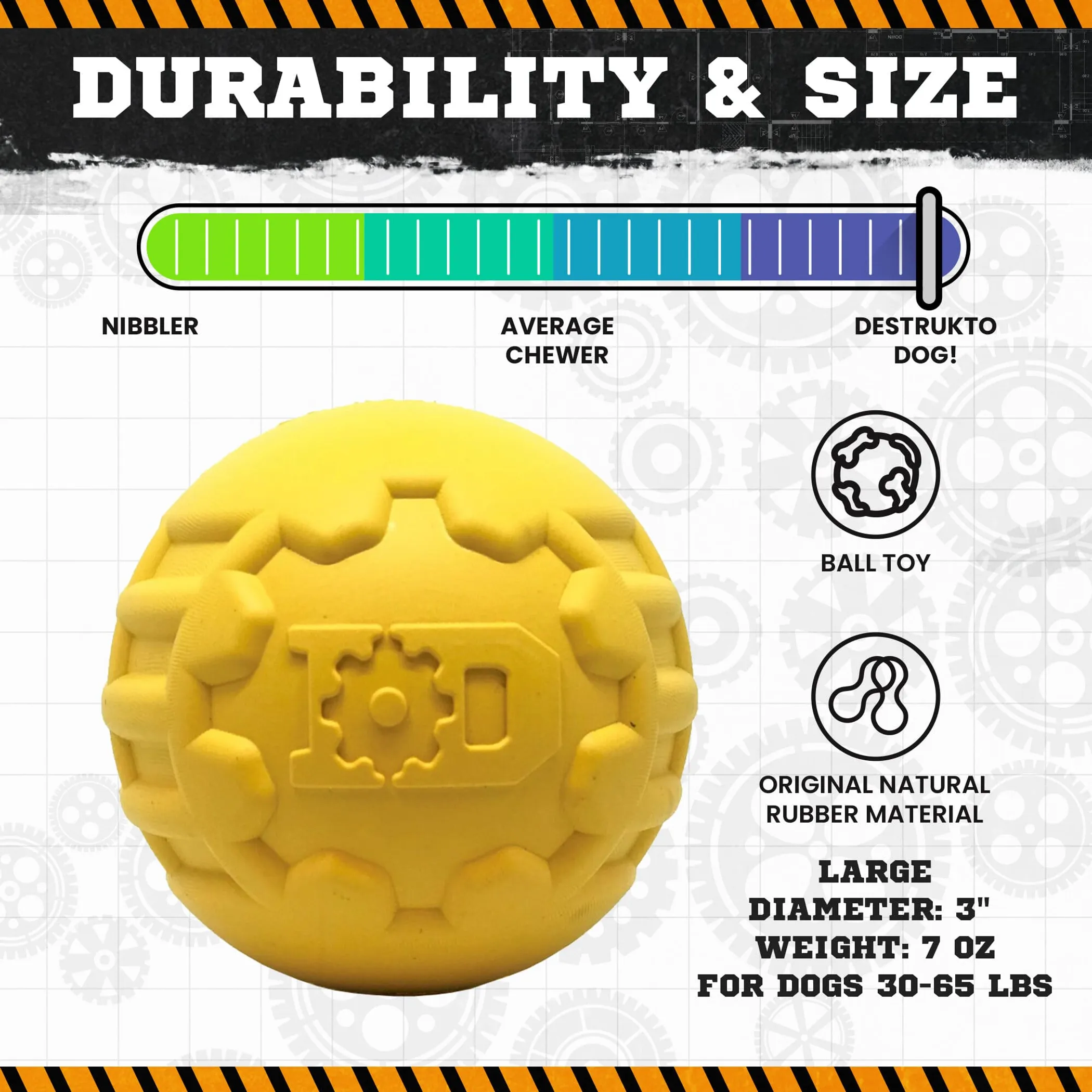 ID Ball - Ultra-Durable Rubber Chew Ball - Image 4