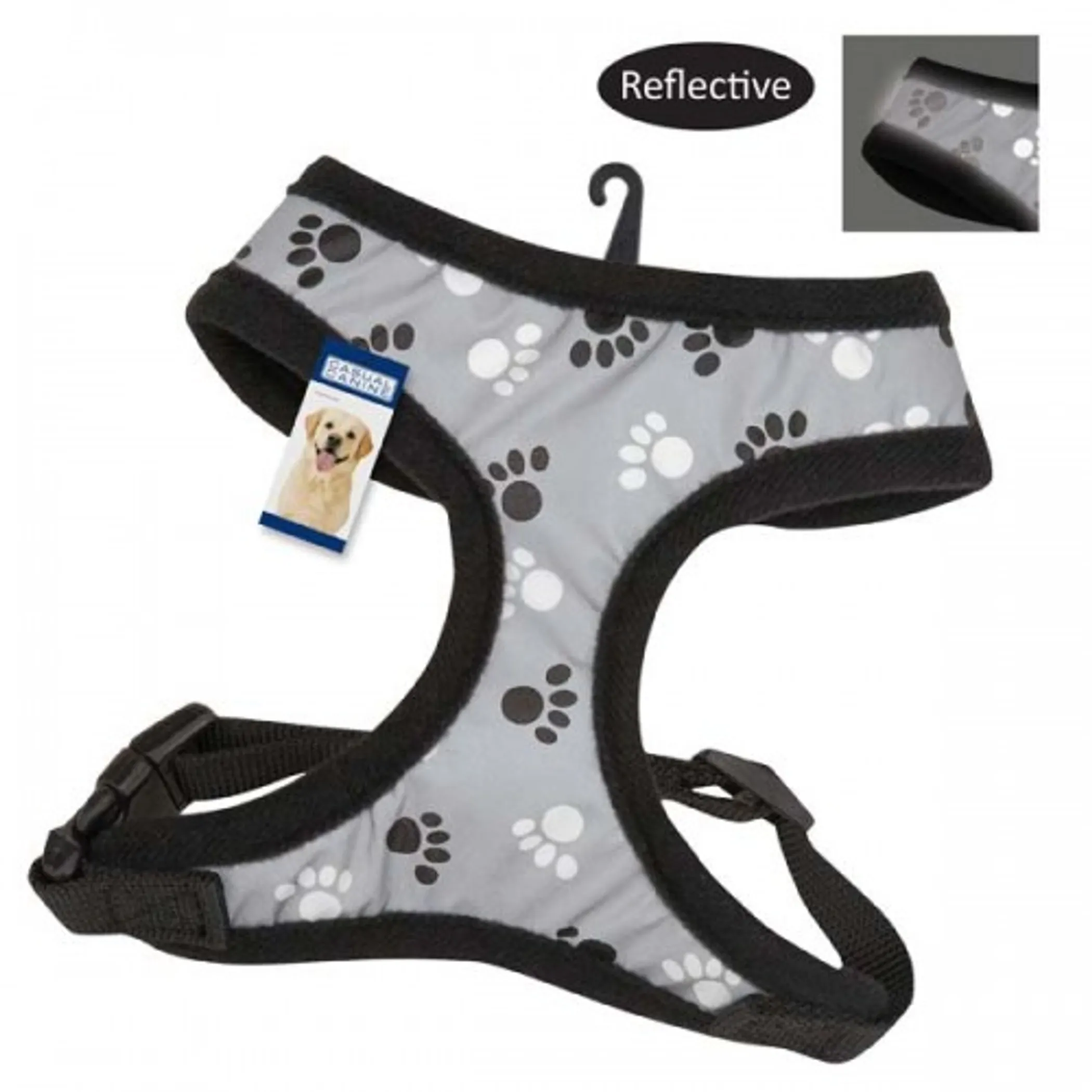 Casual Canine Reflective Pawprint Harnesses - Image 2