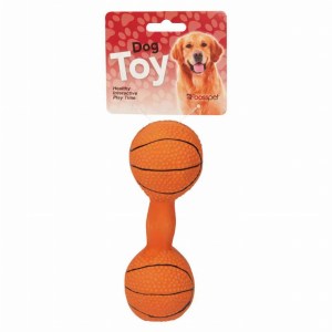 Rubber Dumbell Dog Toy