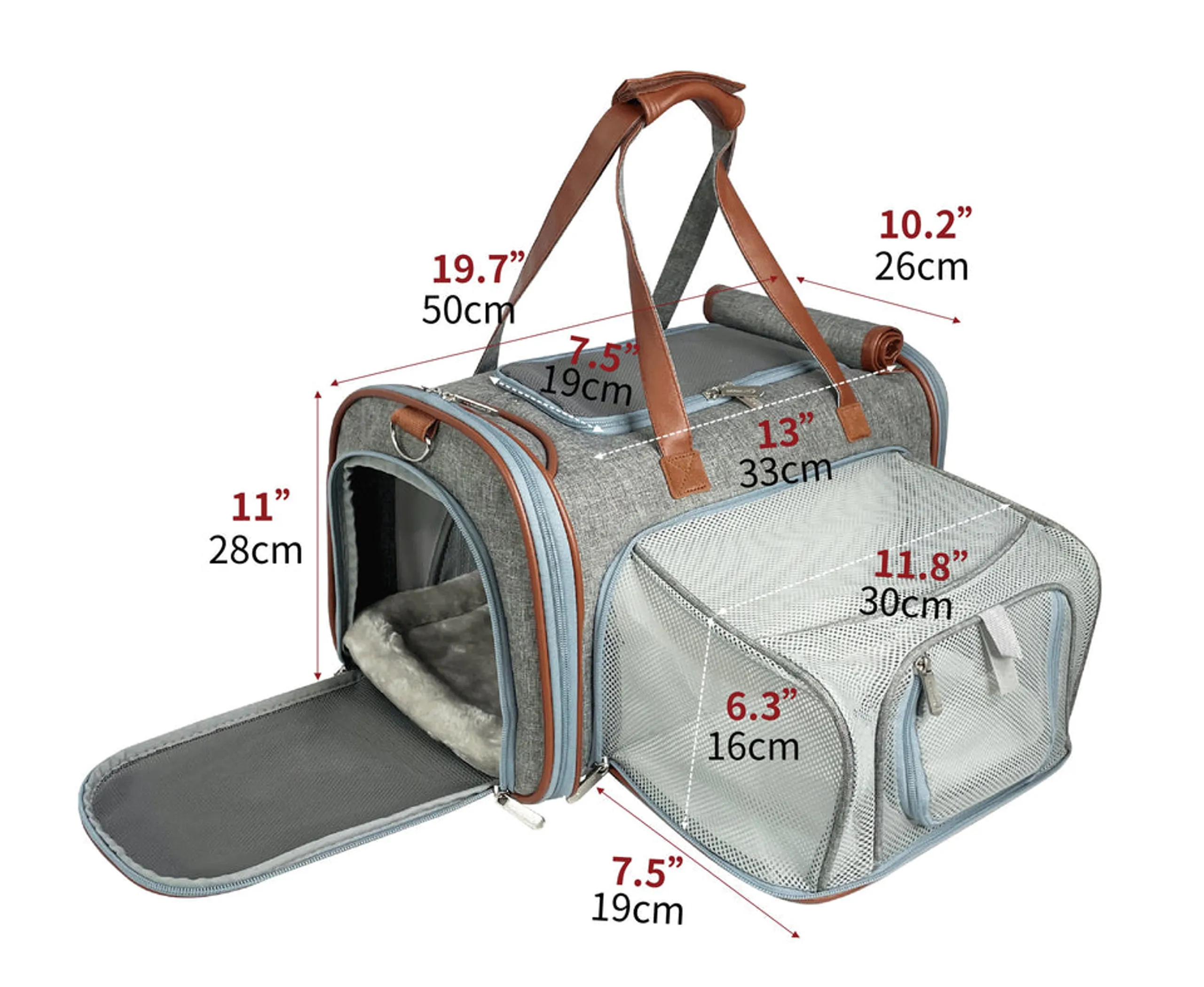 Mr. Peanut's Gold Series Big Apple Size Expandable Pet Carrier - Image 2