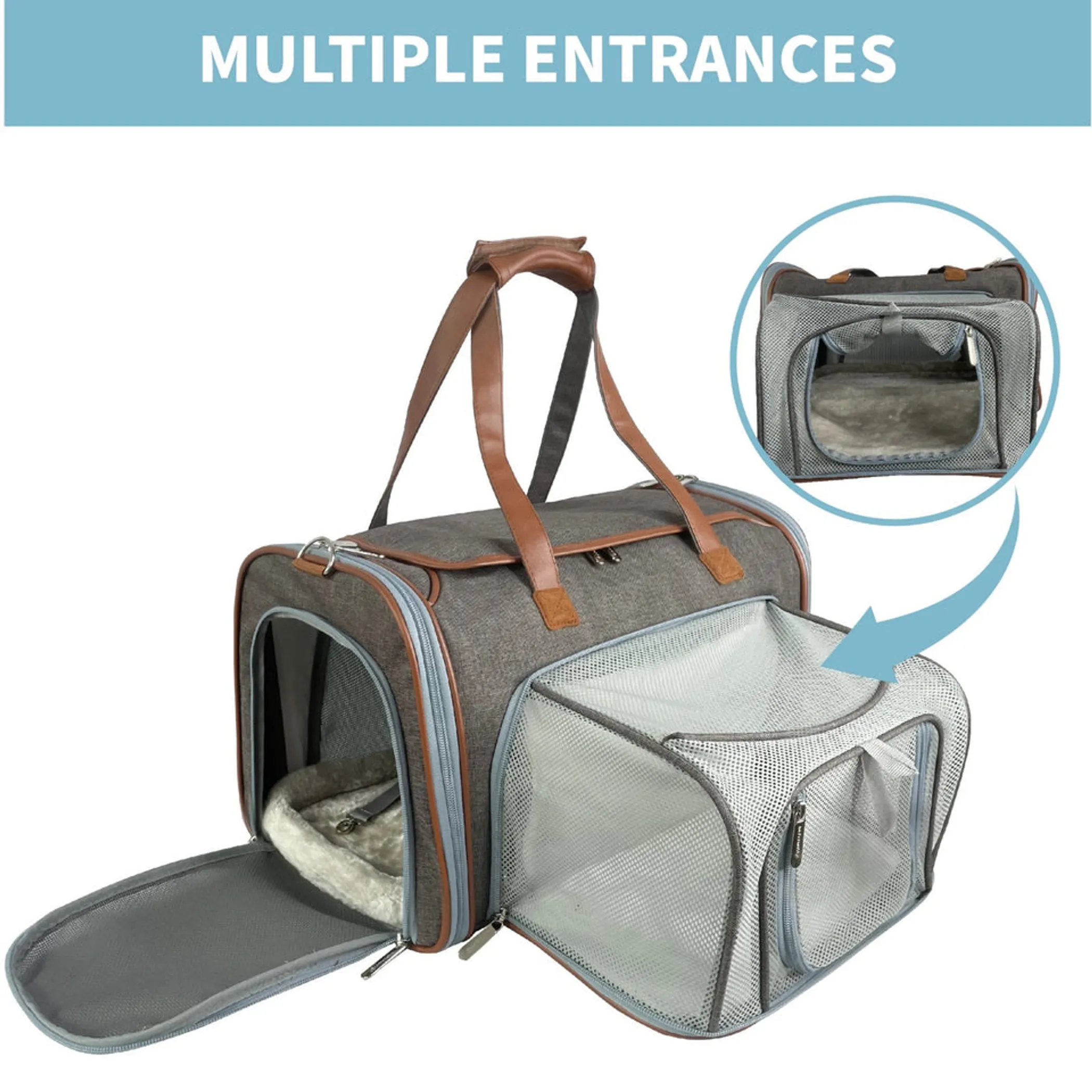 Mr. Peanut's Gold Series Big Apple Size Expandable Pet Carrier - Image 3