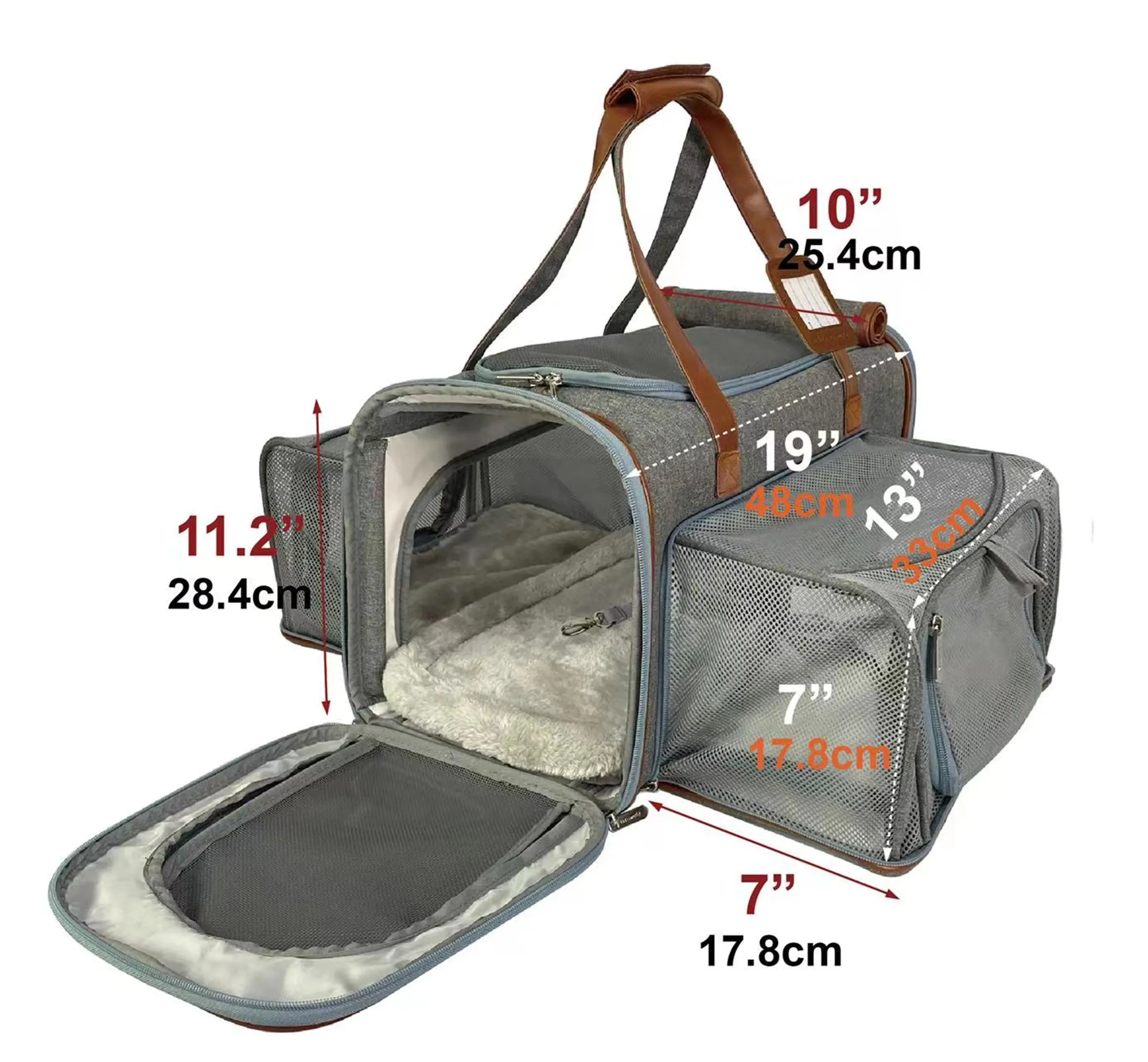 Mr. Peanut's Gold Series Big Apple Size Double Expandable Pet Carrier - Image 3