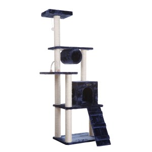 Real Wood 71″ Navy Cat ClimbIng Tower Scratching Furniture