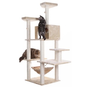 Armarkat Real Wood 72″ Beige Cat Tree SratchIng Post A7202
