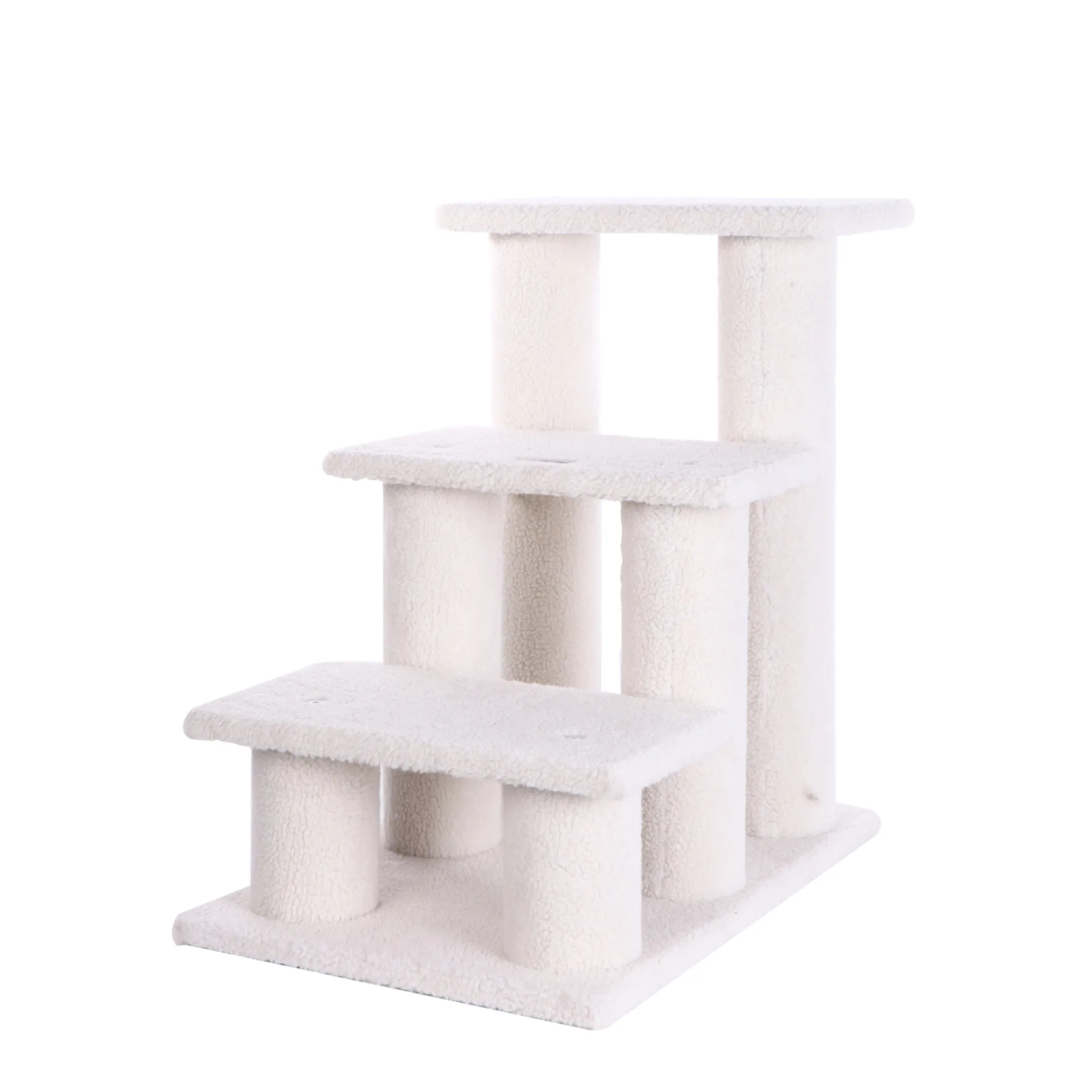Real Wood 3 Step Cat Step Stairs Ramp, 25" Dogs Climber - Image 2