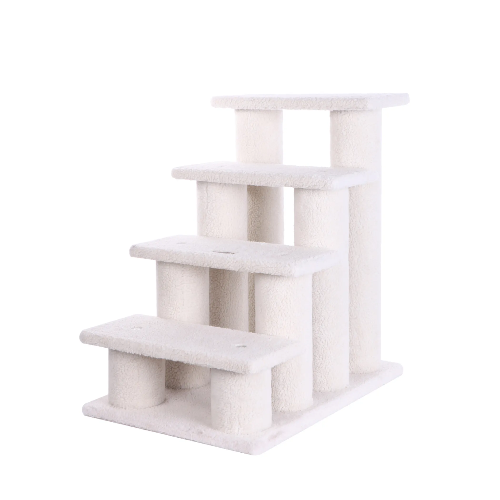 Real Wood 4 Steps Ramp For Dogs, Cats, Cat Step Stairs Ramp - Image 2