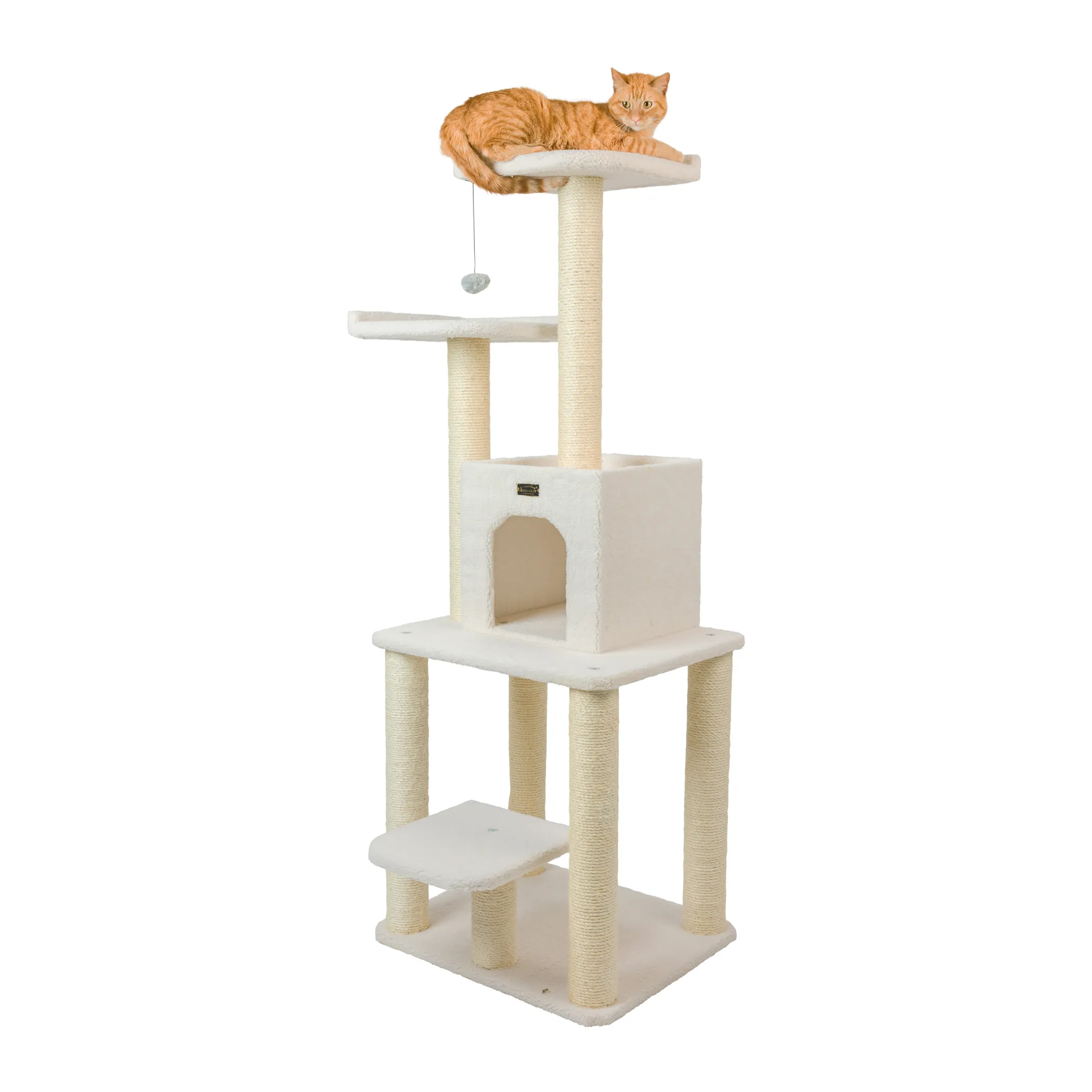Real Wood B6203 Classic Cat Tree Five Levels Cat Condo - Image 2