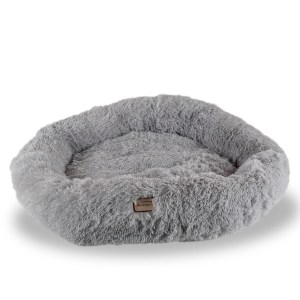 Armarkat Extra Large, Fluffy Gray Round Cat Bed – C71NHS
