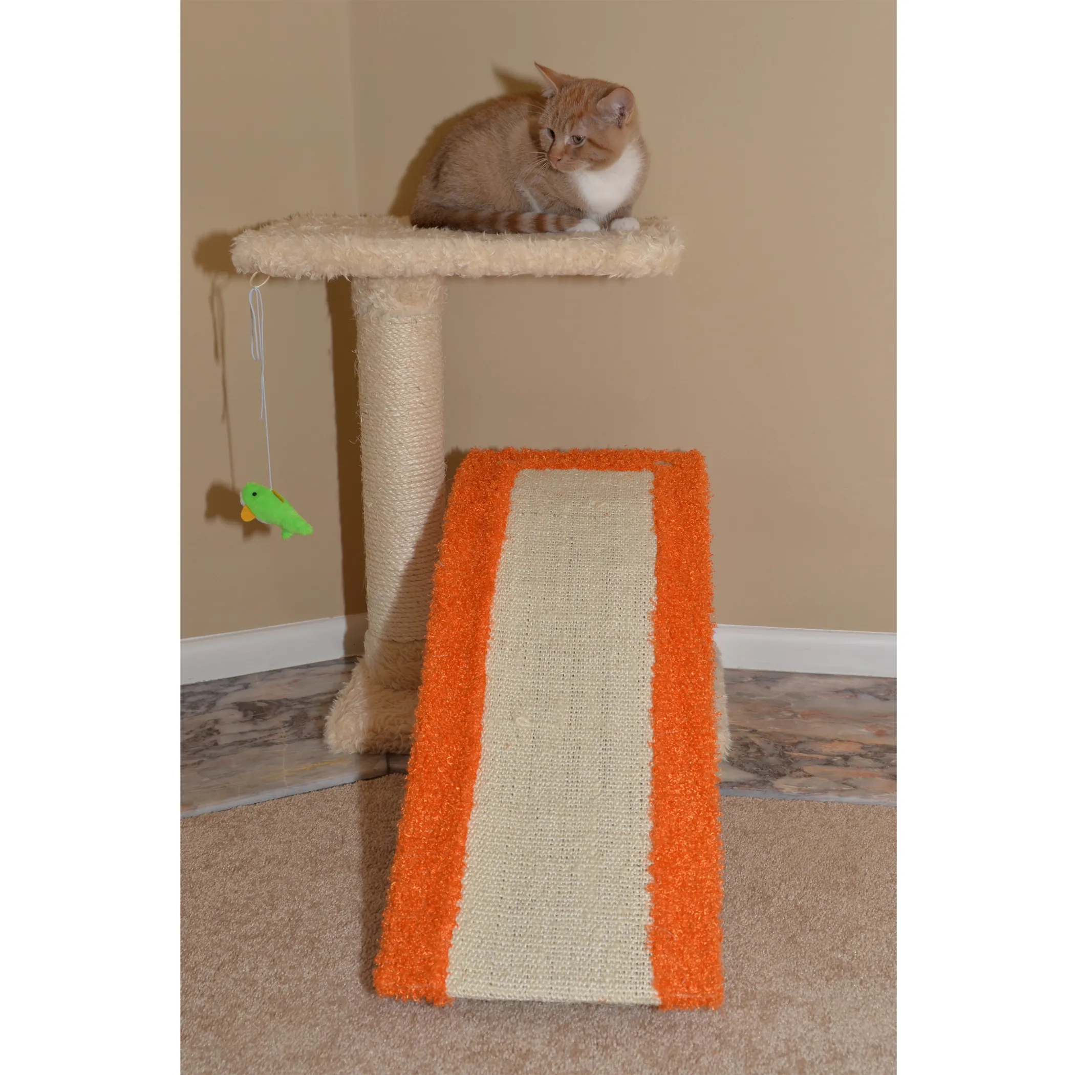 Armarkat Two Level Platform Scratcher W Sisal Carpet Ramp - Image 5