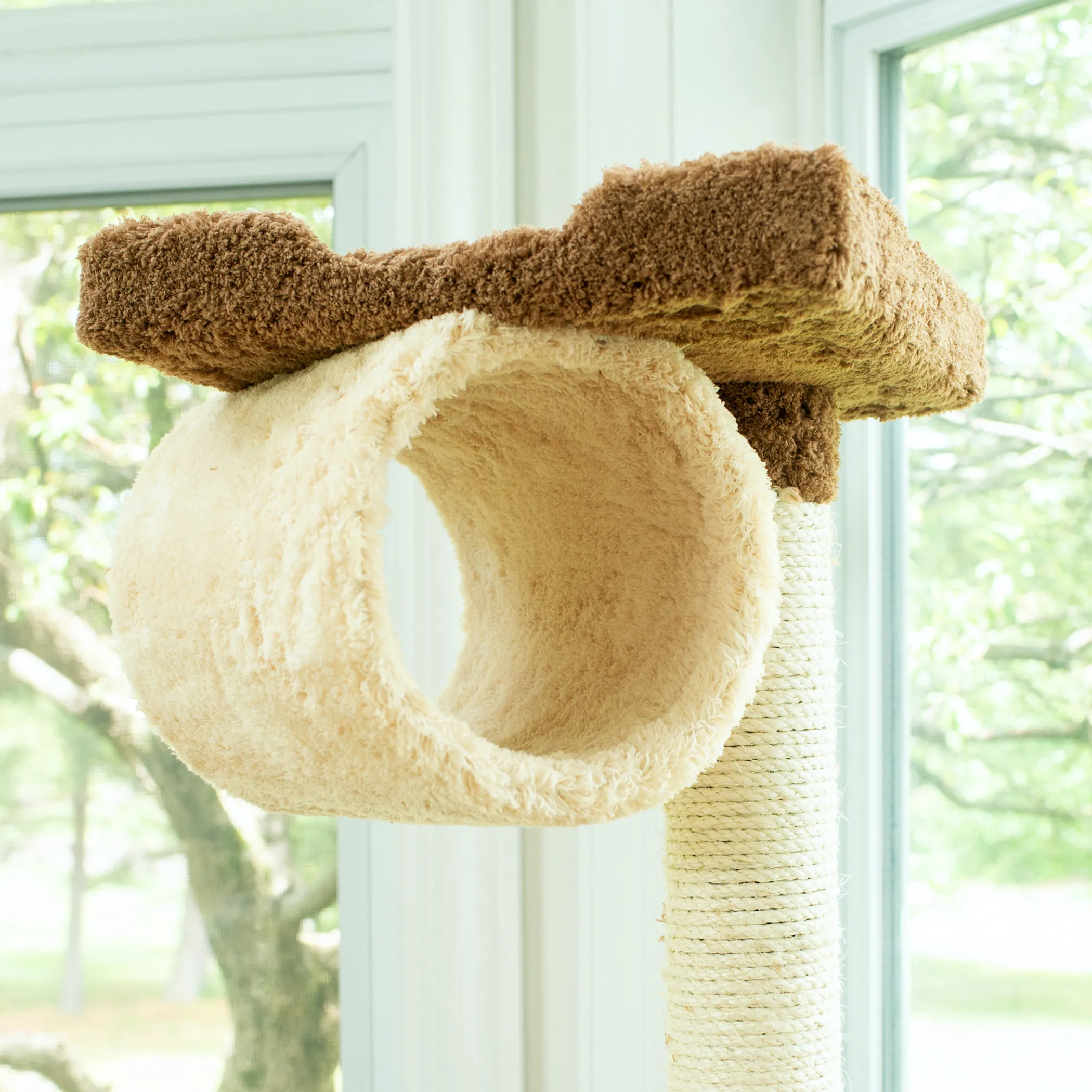 Real Wood 70" Cat tree With Scratch posts, Hammock for Cats - Image 5