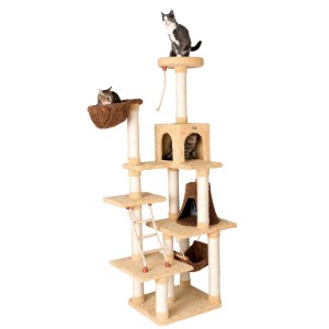 Armarkat Cat Climber Play House, 78″ Real Wood Cat furniture