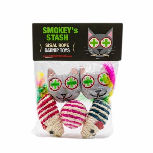 Smokey’s Stash Catnip Toys and Sisal Mouse