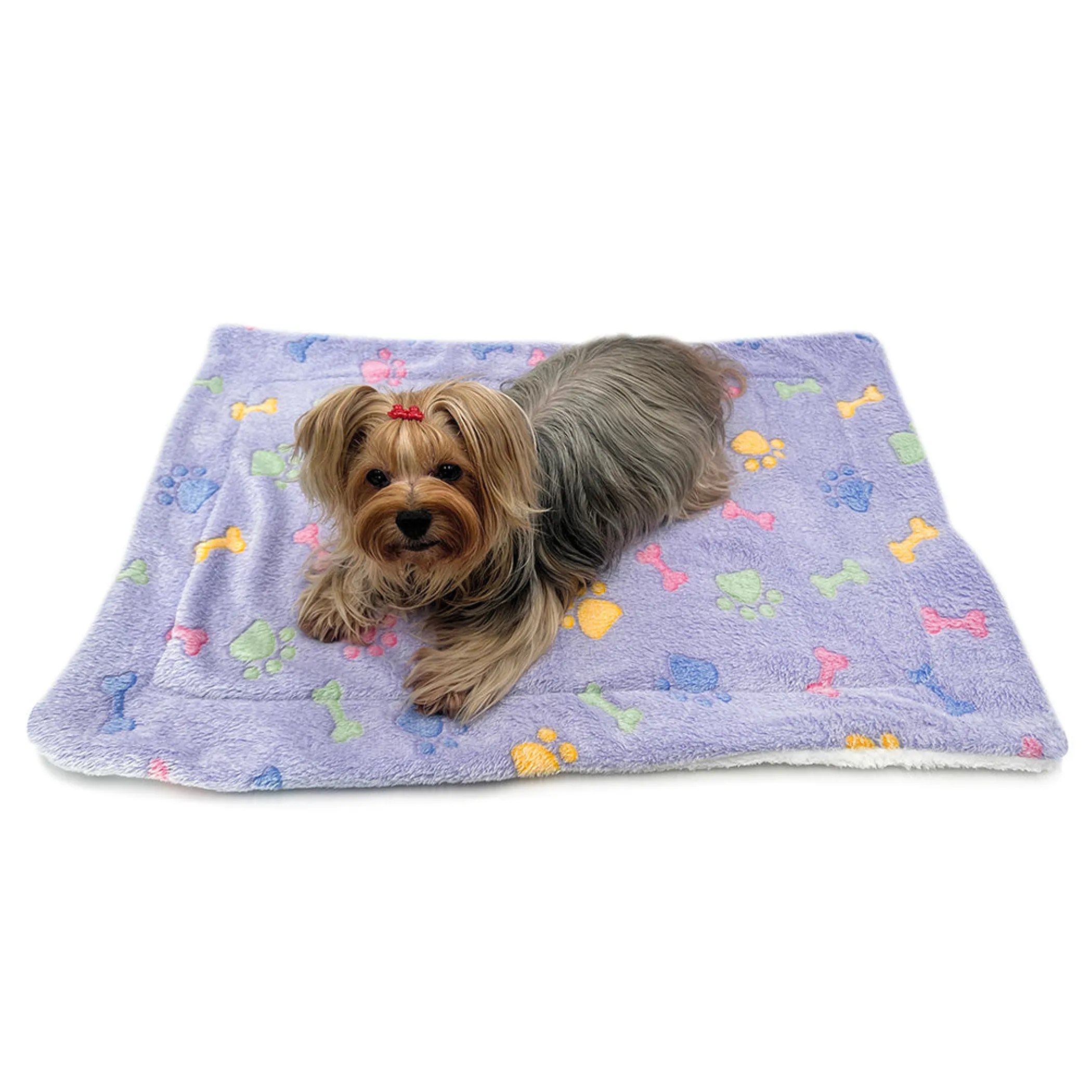 Ultra Plush Colorful Bones/Paws Blanket - Image 4