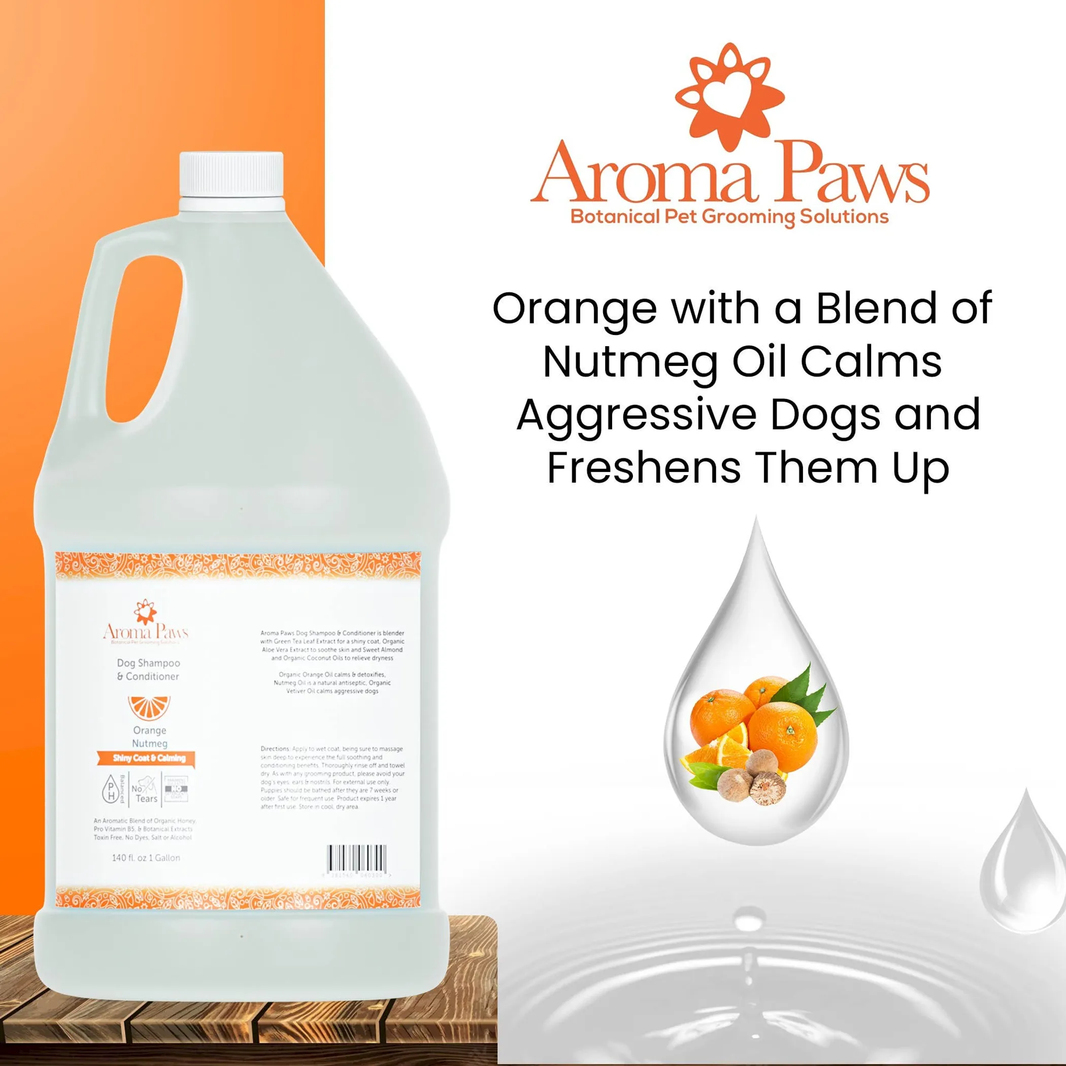 Gallon Shampoo Orange Nutmeg Vetiver - Image 3