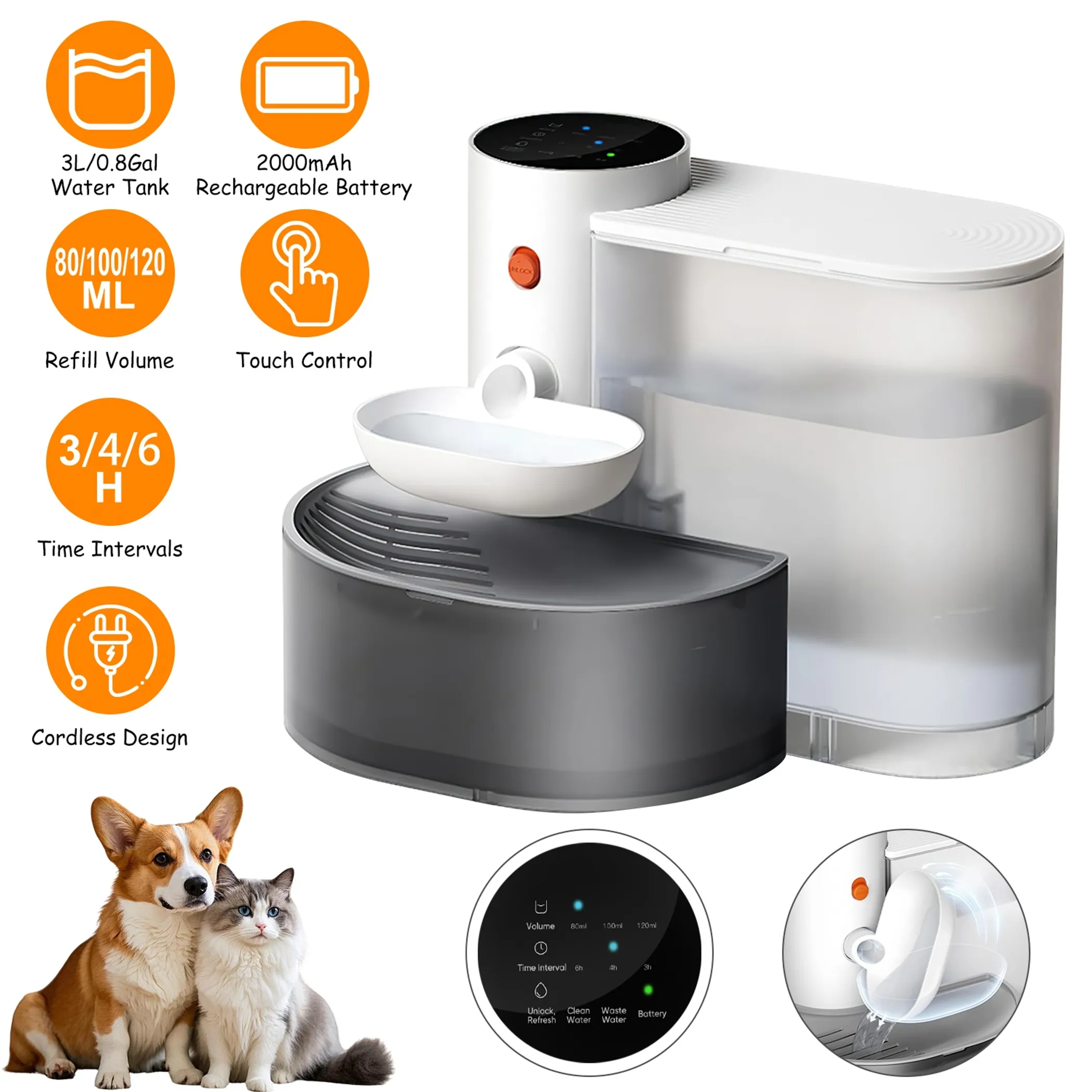 Smart Pet Water Fountain Automatic Cat Water Dispenser - Image 4