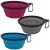 Mr. Peanut’s Collapsible Silicone Bowls with Color Matched Carabiner Clips