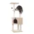 Real Wood 3 Levels Cat Tower for Kittens 48 Height Beige