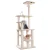 Real Wood 65″ Cat Tree With Hammock, Playhouse A6501