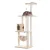 Real Wood 70″ Cat Furniture,Ultra thick Faux Fur Cat Condo