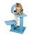 Armarkat Sky Blue 29″ Cat Tree Real Wood Cat Tunnel
